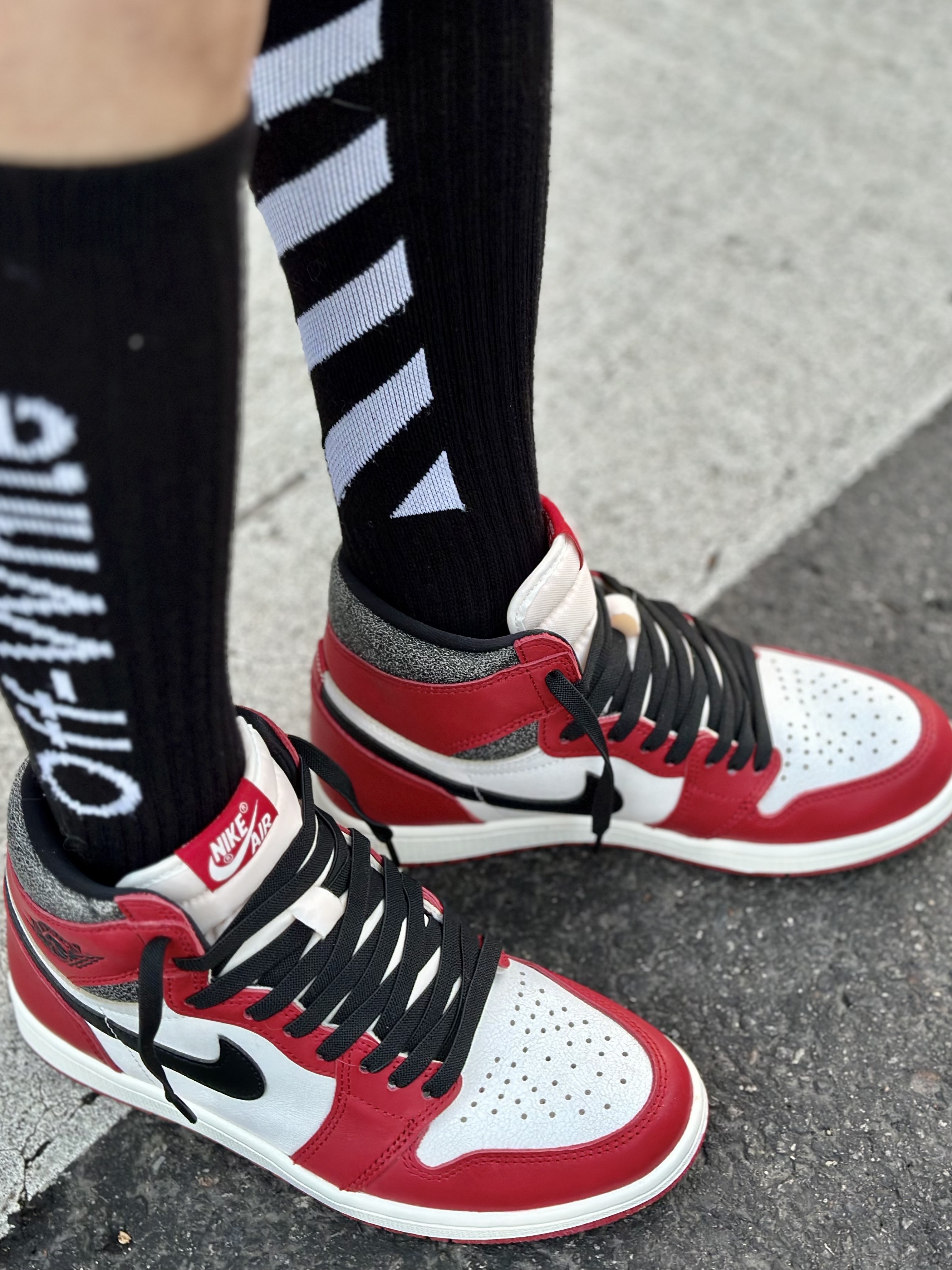 Jordan 1 Retro High OG Chicago 2022, (GS) Jordan 1 Retro High OG Chicago 2022 착용 스타일 - 5