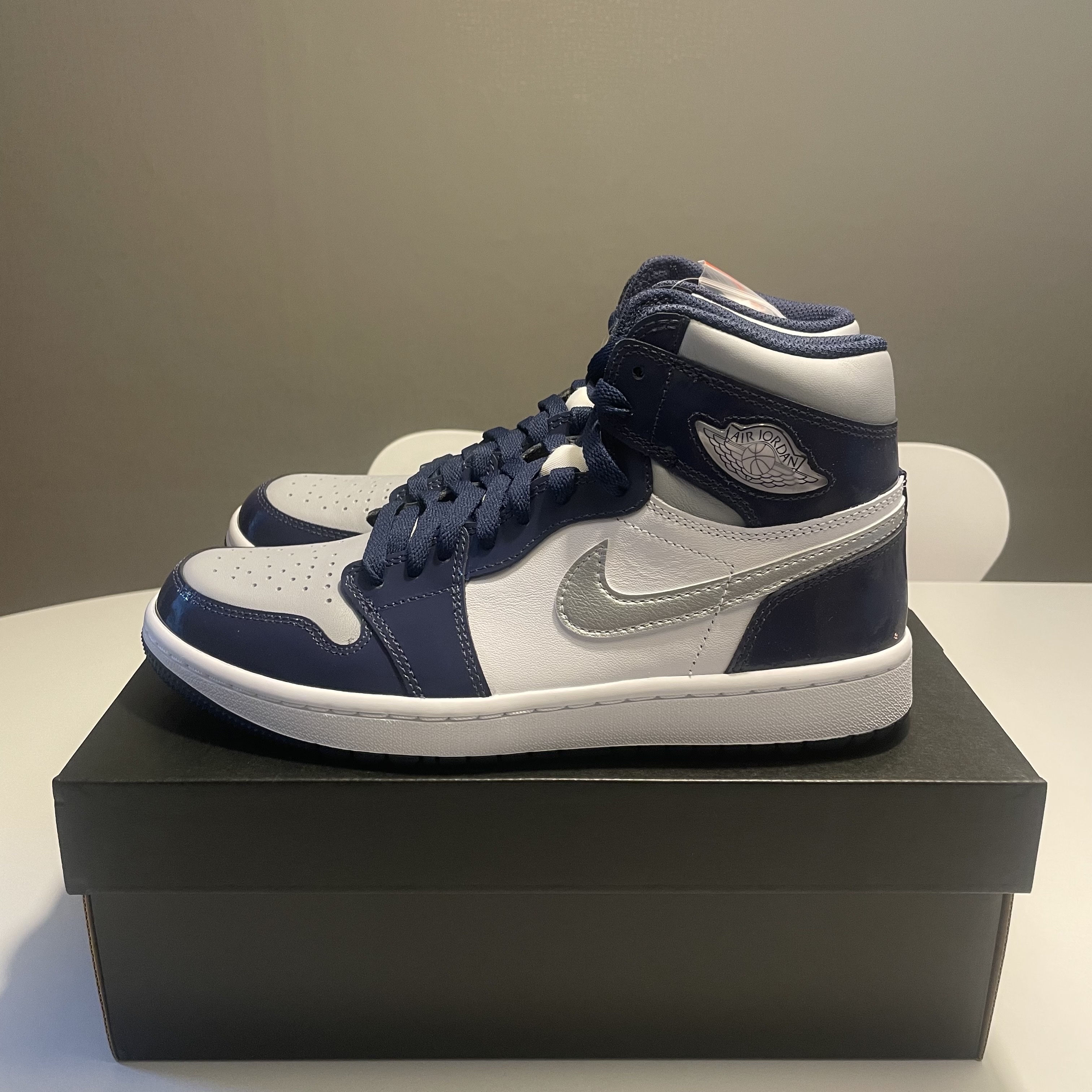 Jordan 1 High Golf Midnight Navy 착용 스타일 - 4