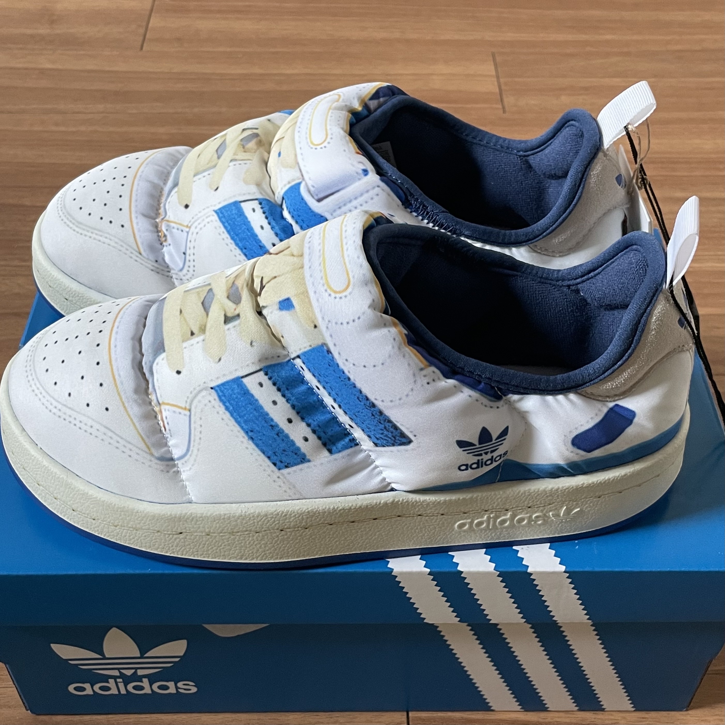 Adidas Puffylette Forum 84 Cloud White 착용 스타일 - 3