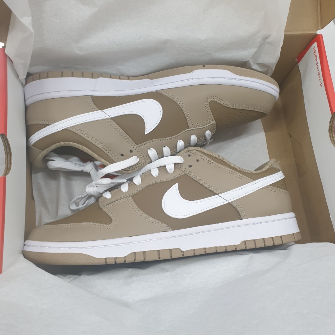 Nike Dunk Low Retro Khaki Hazel Rush 착용 스타일