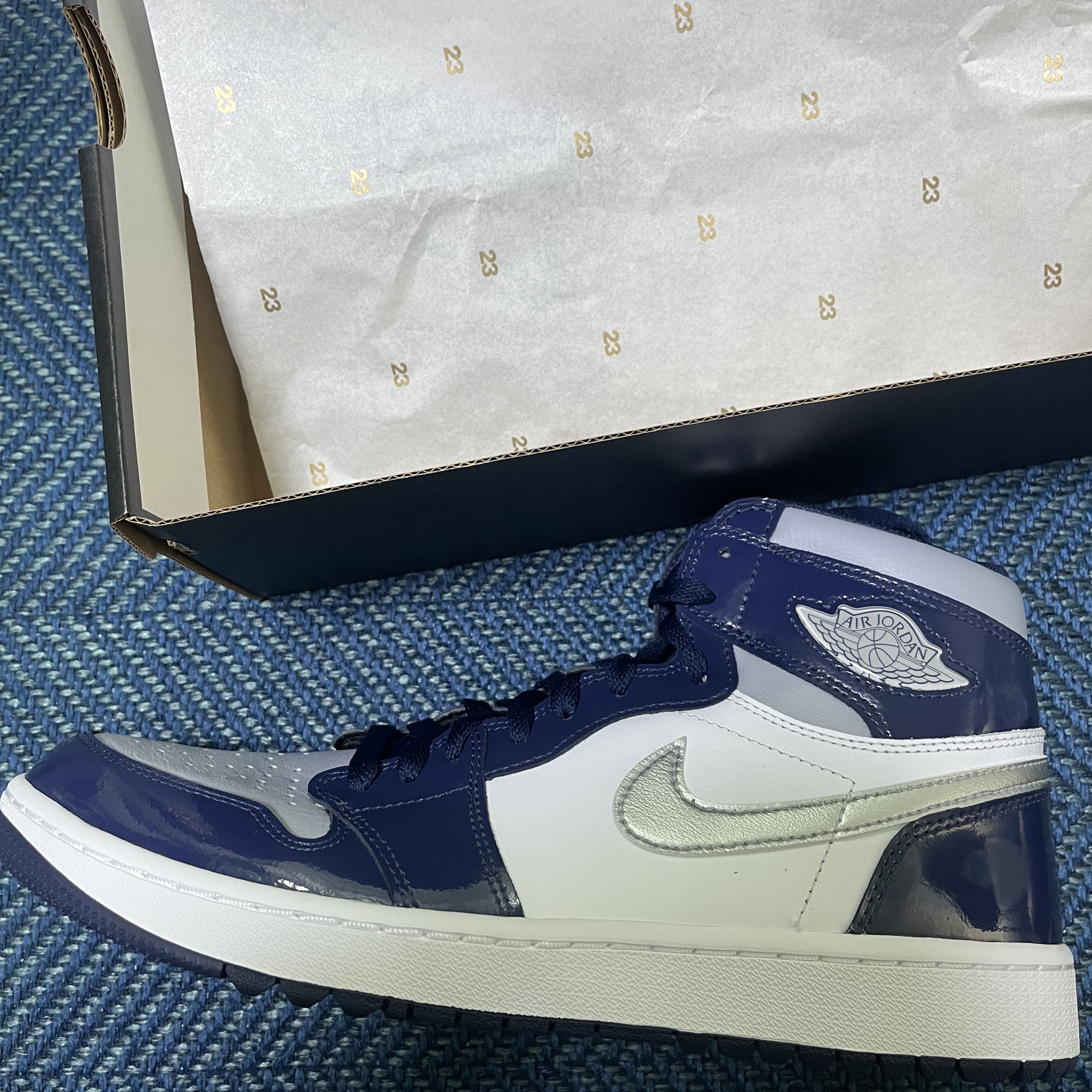 Jordan 1 High Golf Midnight Navy 착용 스타일 - 2
