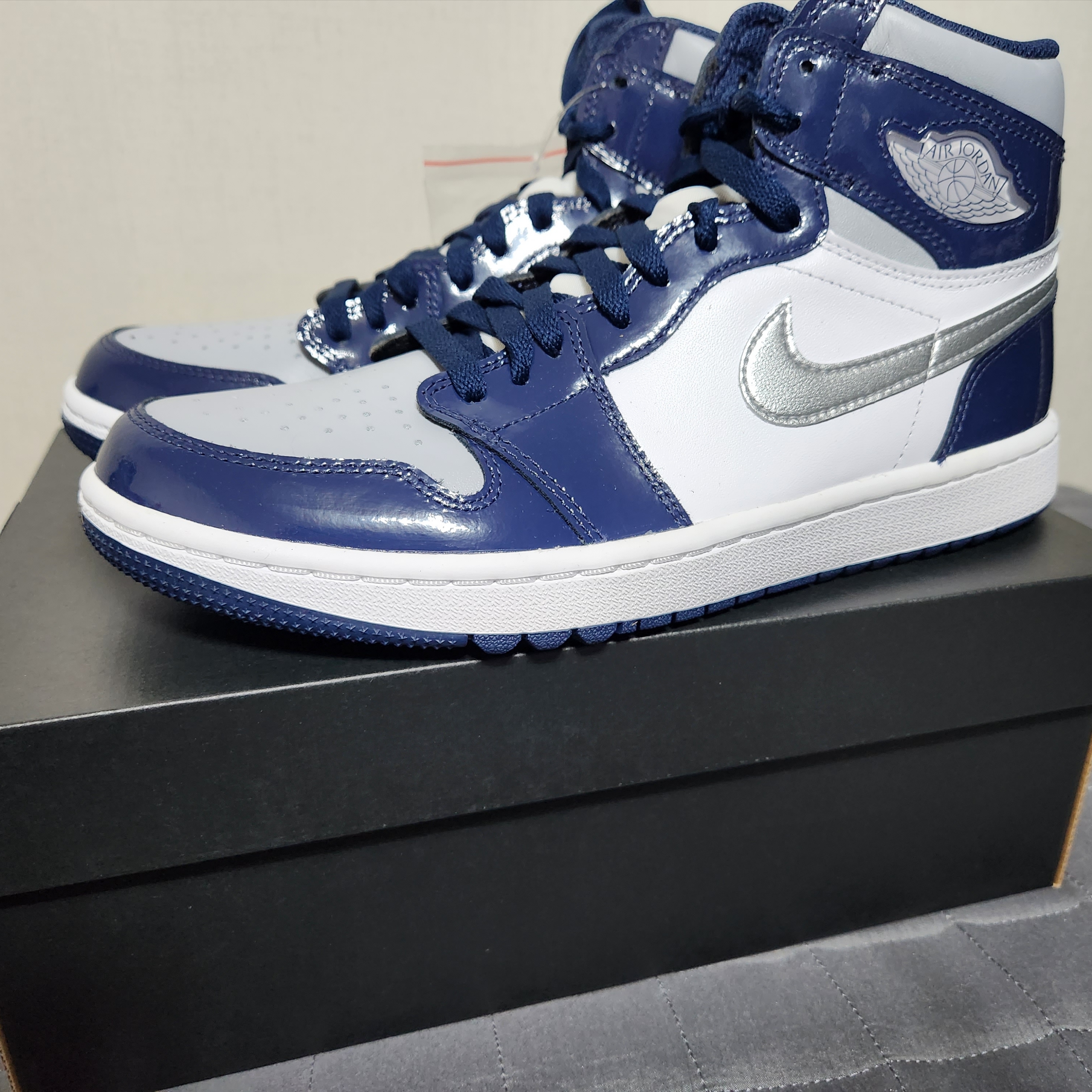 Jordan 1 High Golf Midnight Navy 착용 스타일 - 1