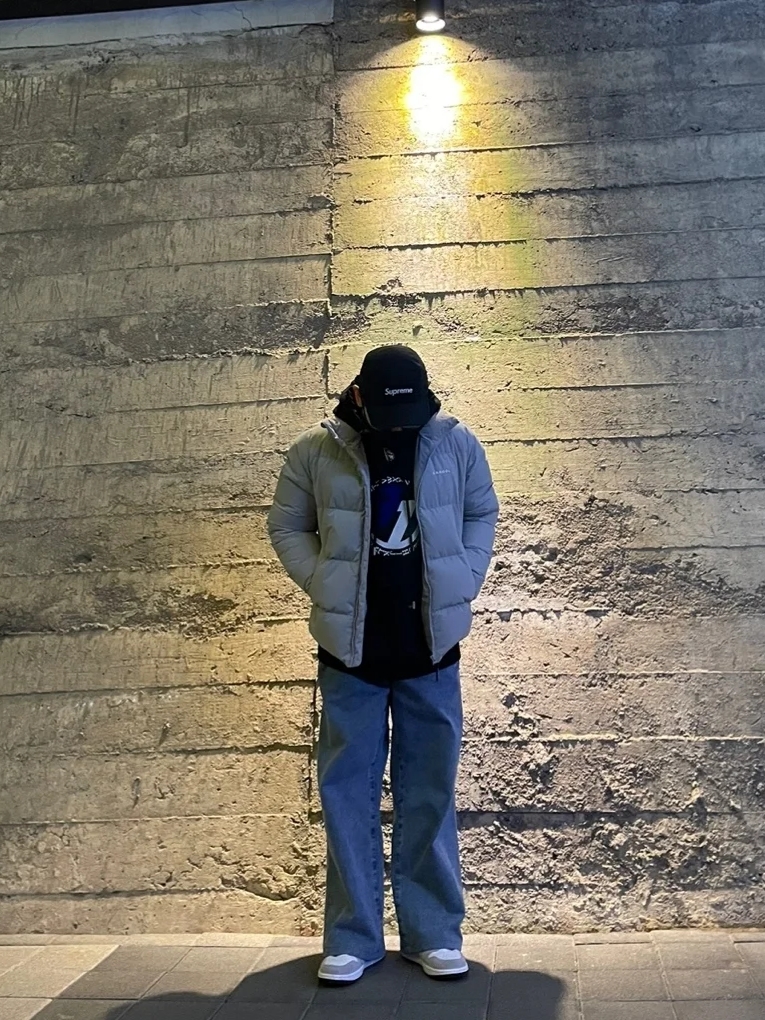 Zara x Ader Error Embroidery Hooded Sweatshirt Black, Supreme Military Camp Cap Black - 22FW 착용 스타일 - 1