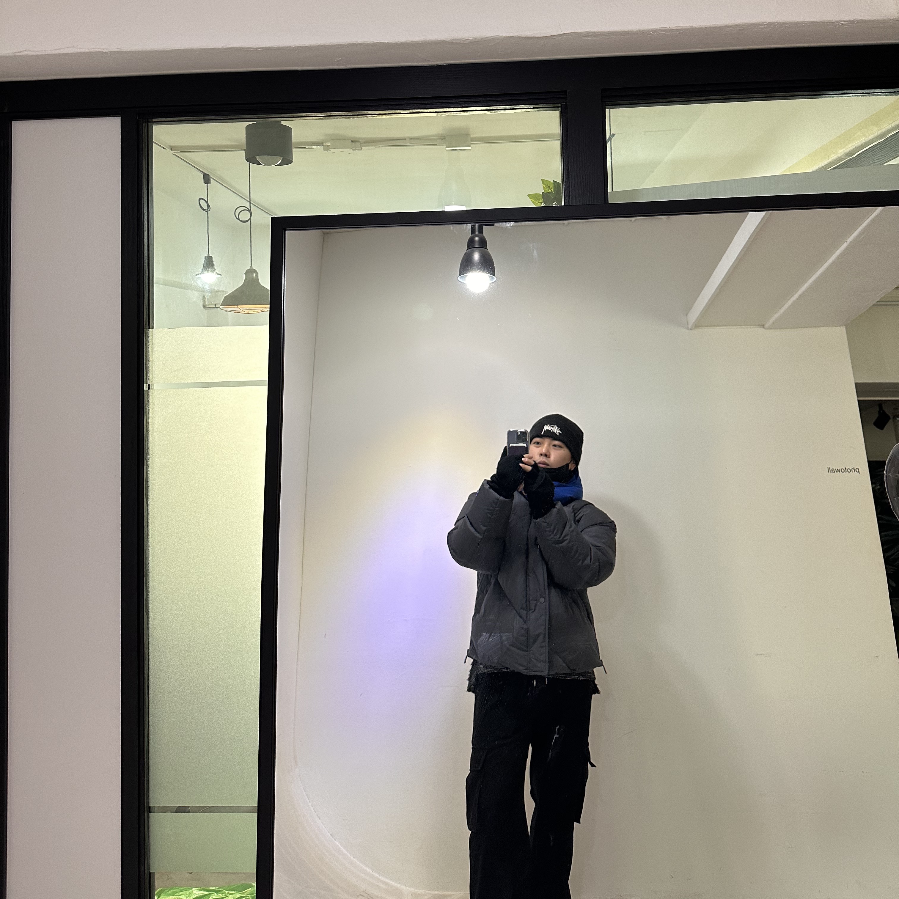 Zara x Ader Error Oversize Puffer Jacket Grey 착용 스타일