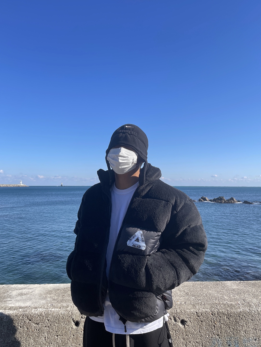 Palace Polartec High Loft Puffa Black - 22FW 착용 스타일 - 2