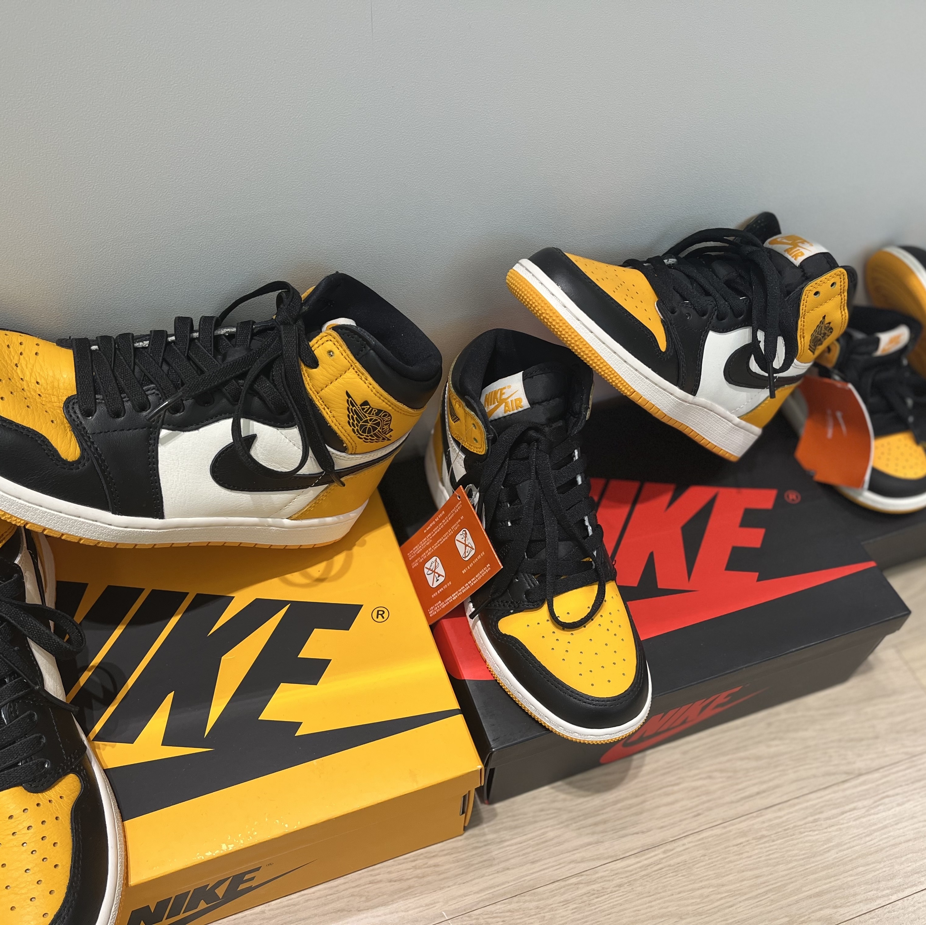 Jordan 1 Retro High OG Taxi, (GS) Jordan 1 Retro High OG Taxi 착용 스타일 - 3