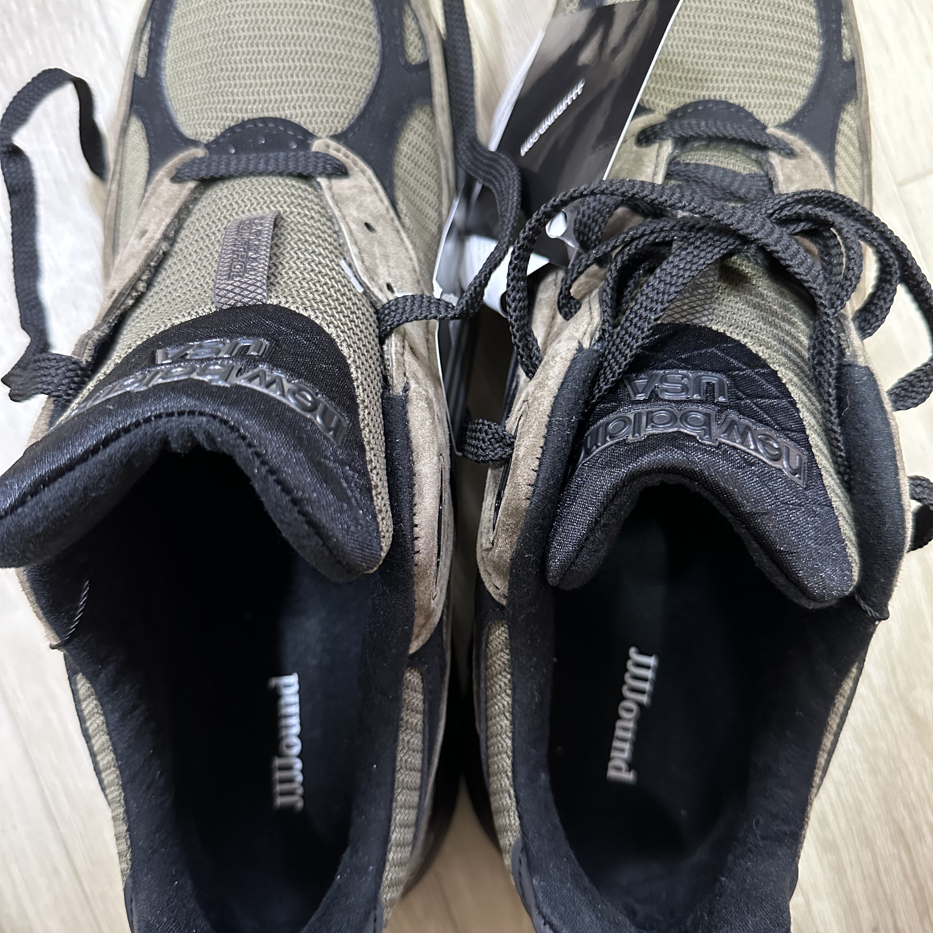 New Balance x JJJJound 990v3 Brown Black 착용 스타일