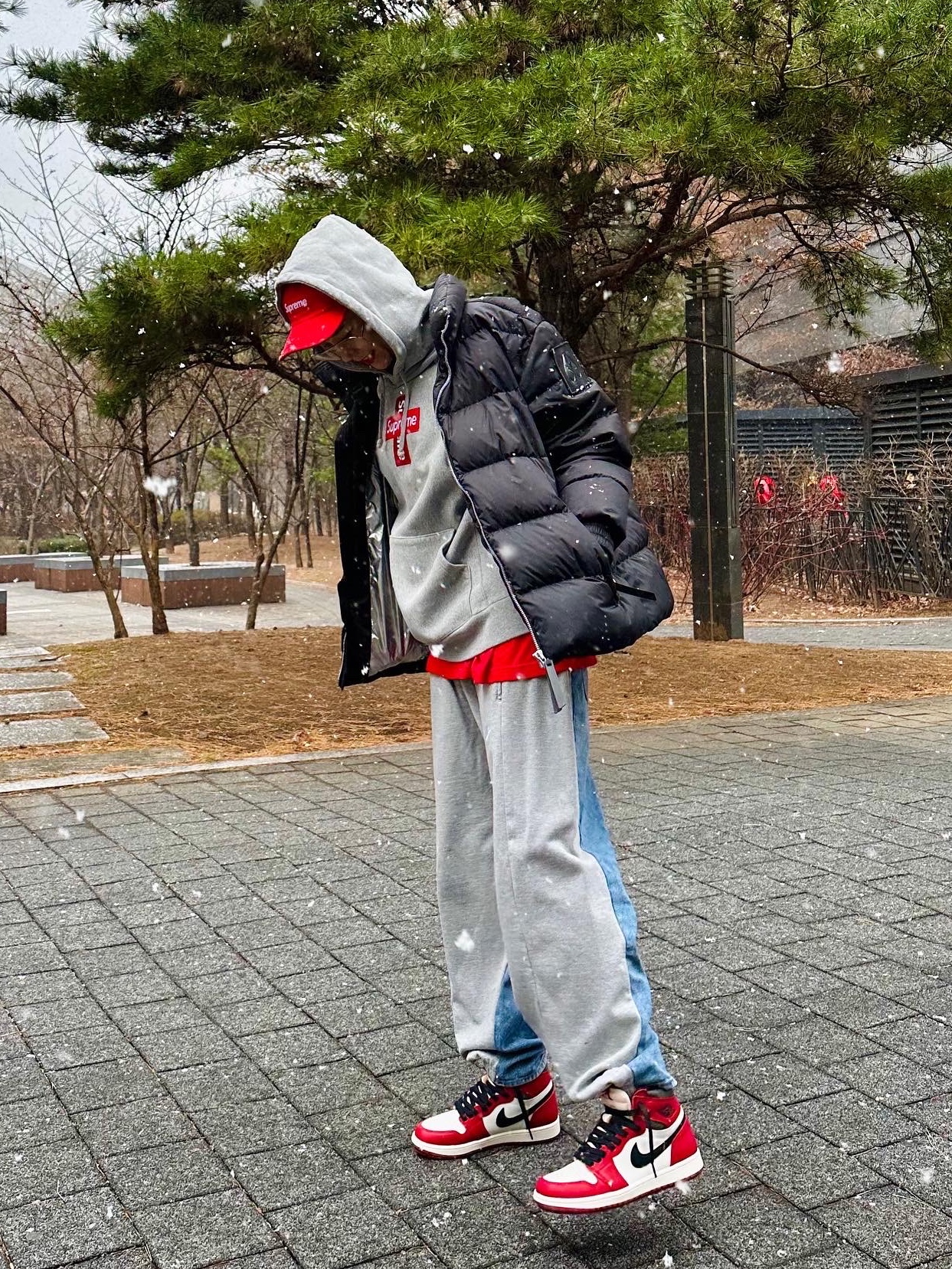 Jordan 1 Retro High OG Chicago 2022, (GS) Jordan 1 Retro High OG Chicago 2022 착용 스타일 - 1