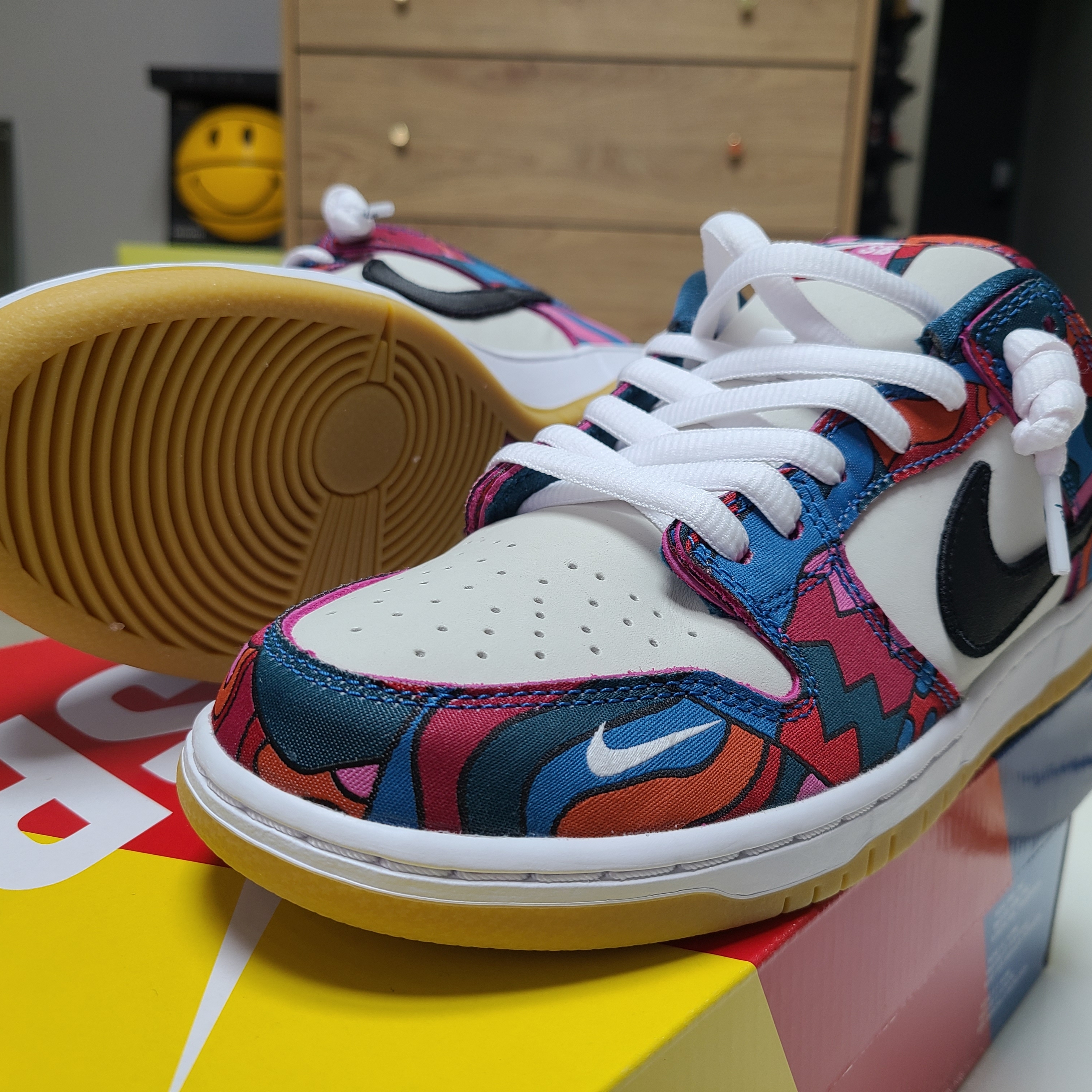 Nike x Parra SB Dunk Low Pro Abstract Art 착용 스타일 - 3