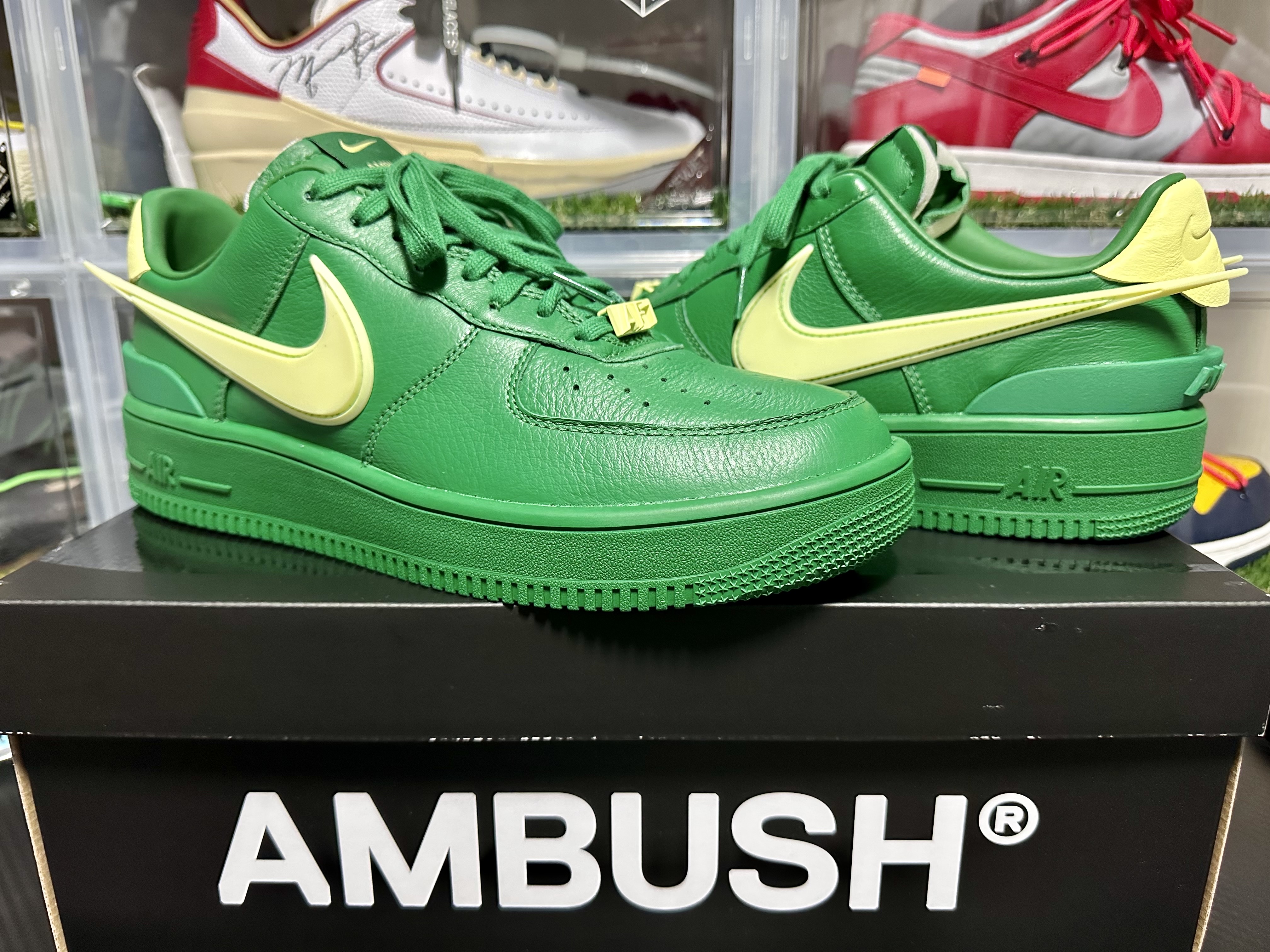 Nike x Ambush Air Force 1 Low SP Pine Green and Citron 착용 스타일 - 2