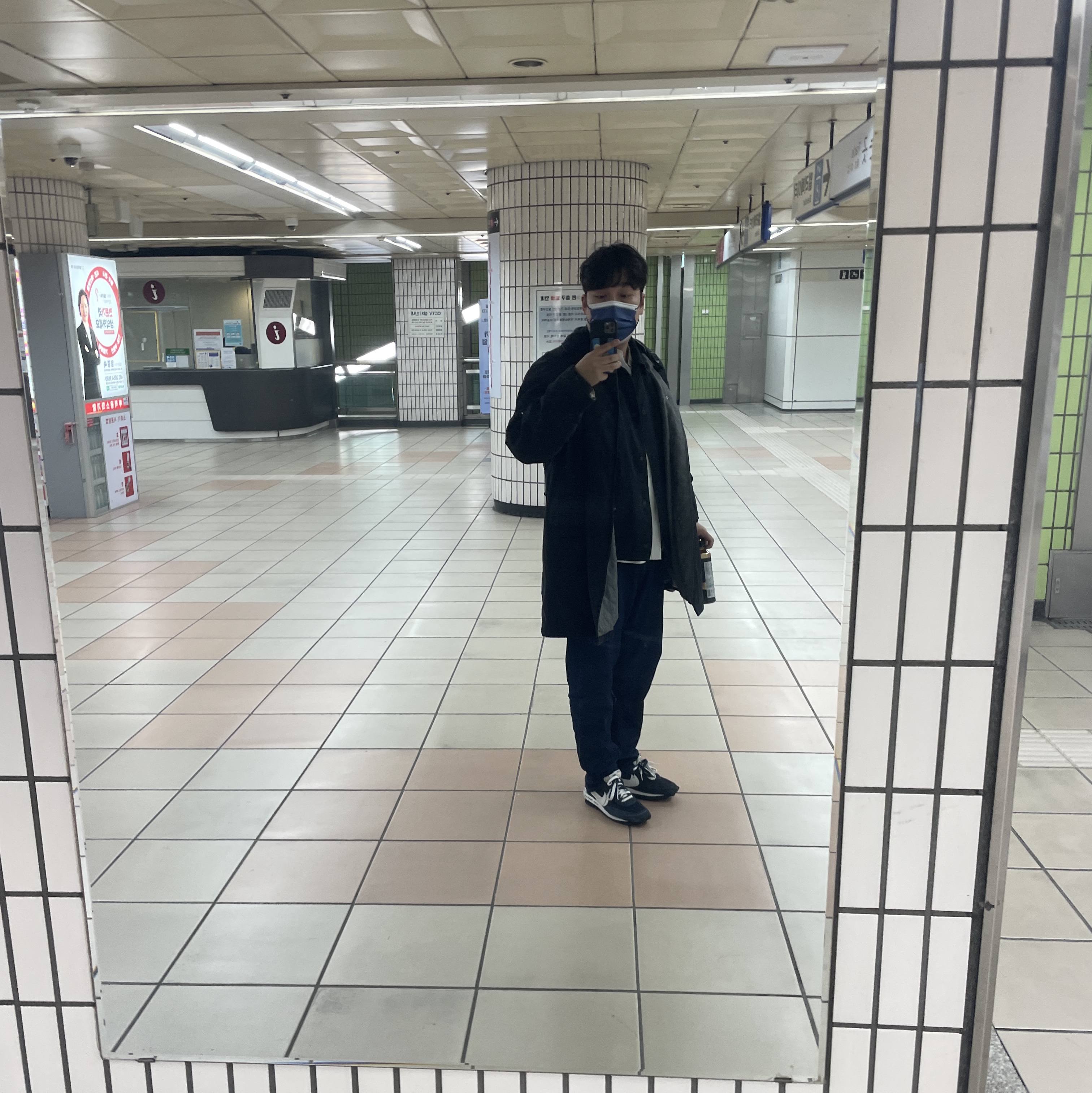 Nike x Sacai x Fragment LDWaffle Blackened Blue 착용 스타일