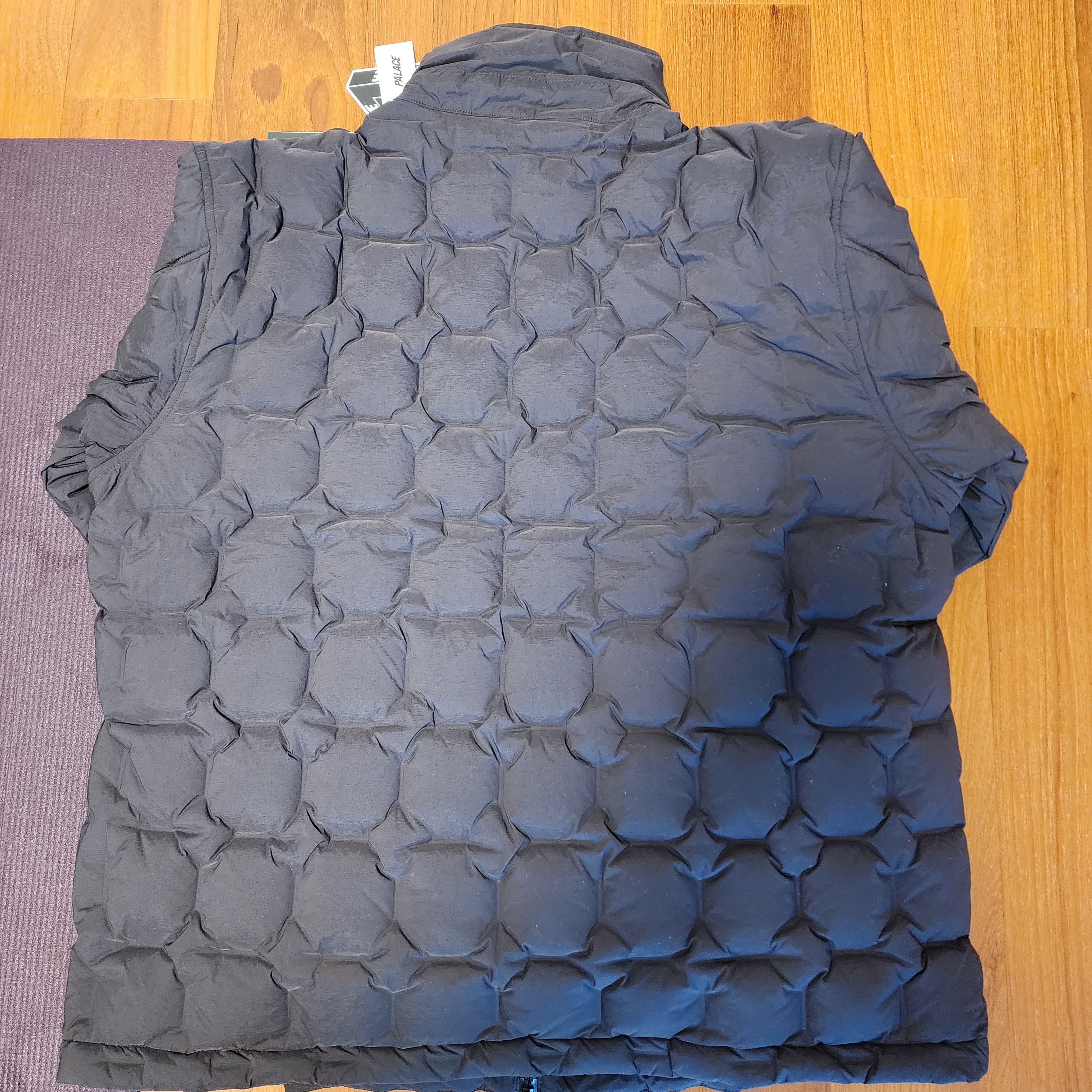Palace Pertex Work Down Jacket Black - 22FW 착용 스타일 - 3