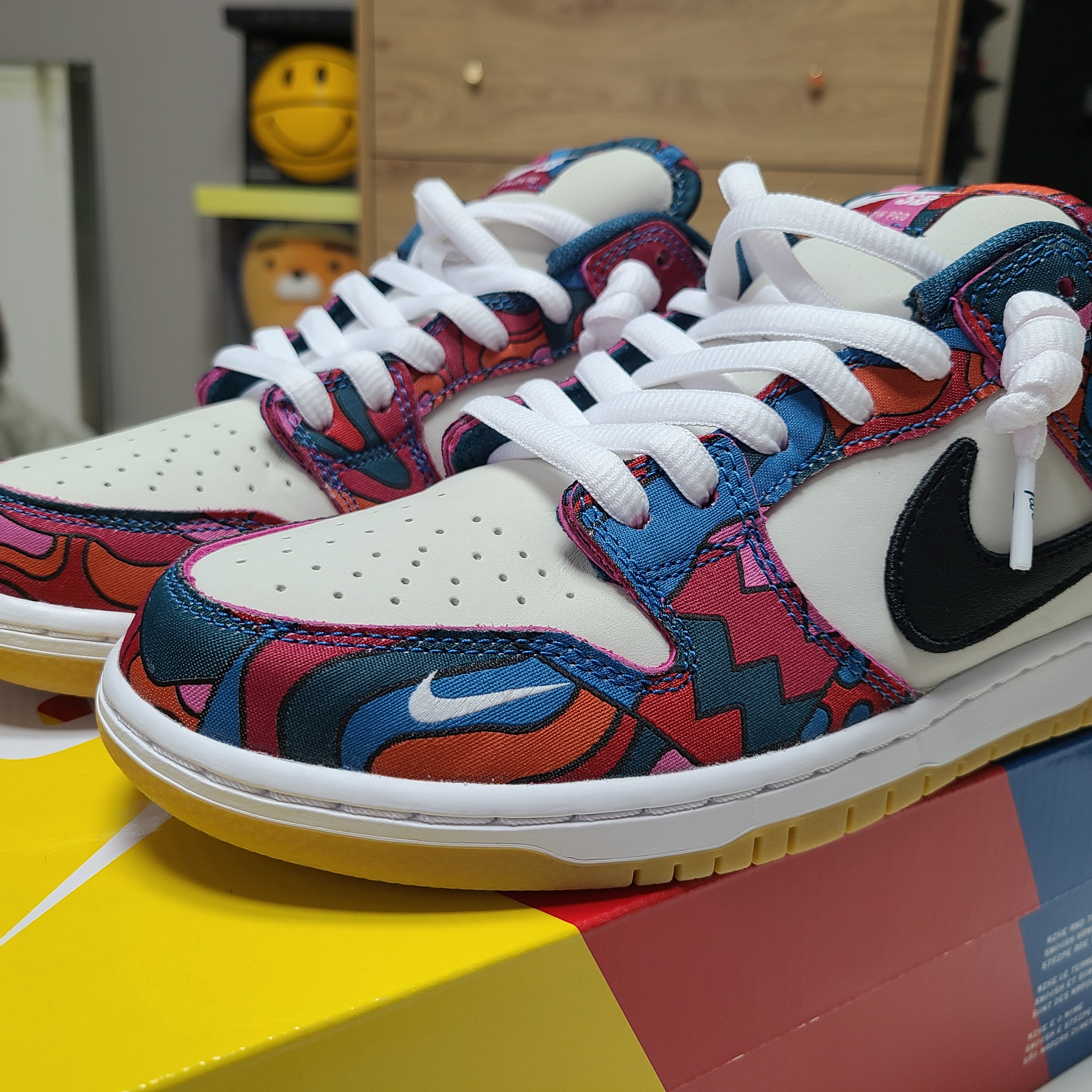 Nike x Parra SB Dunk Low Pro Abstract Art 착용 스타일 - 4
