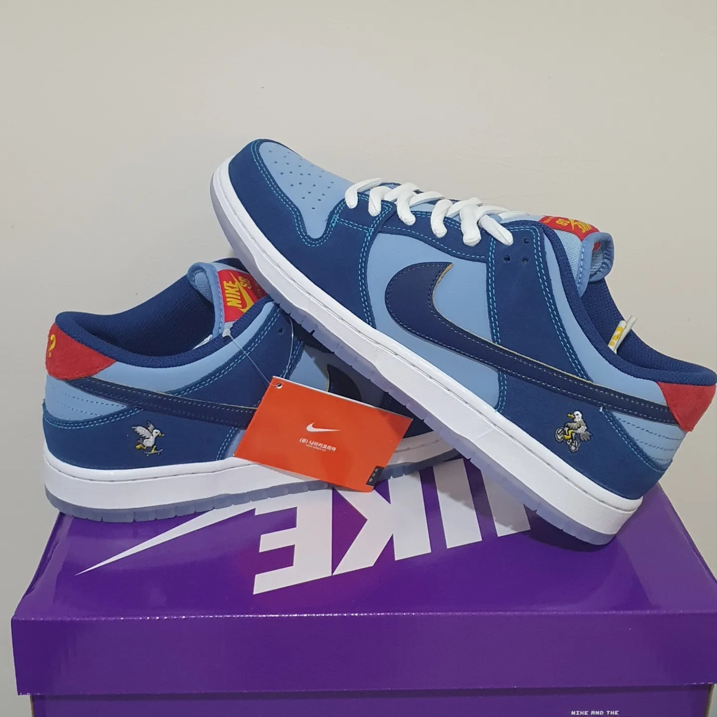 Nike x Why So Sad? SB Dunk Low Pro Coastal Blue 착용 스타일 - 1