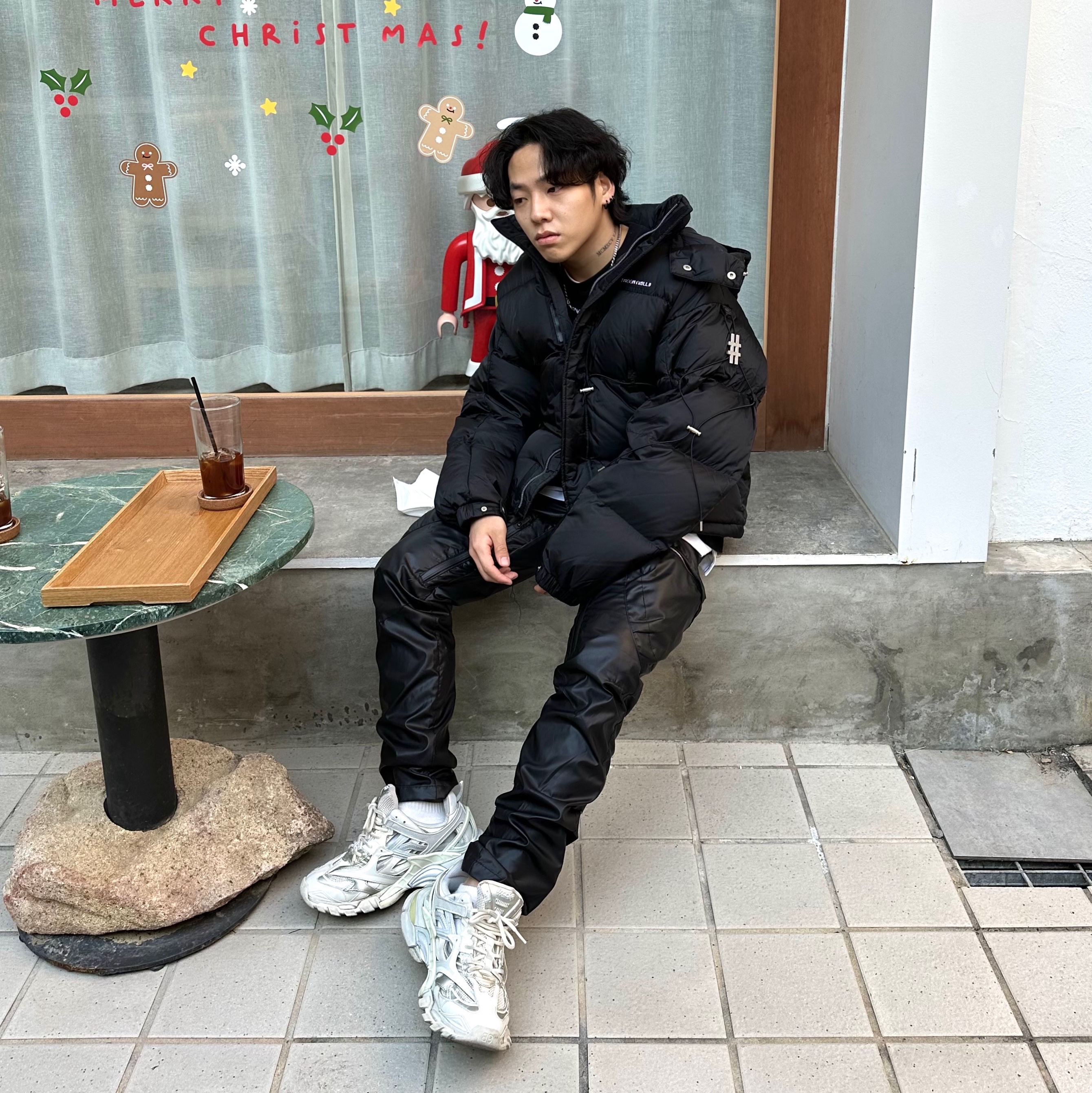 Nike x Travis Scott Air Force 1 Low White 착용 스타일 - 2