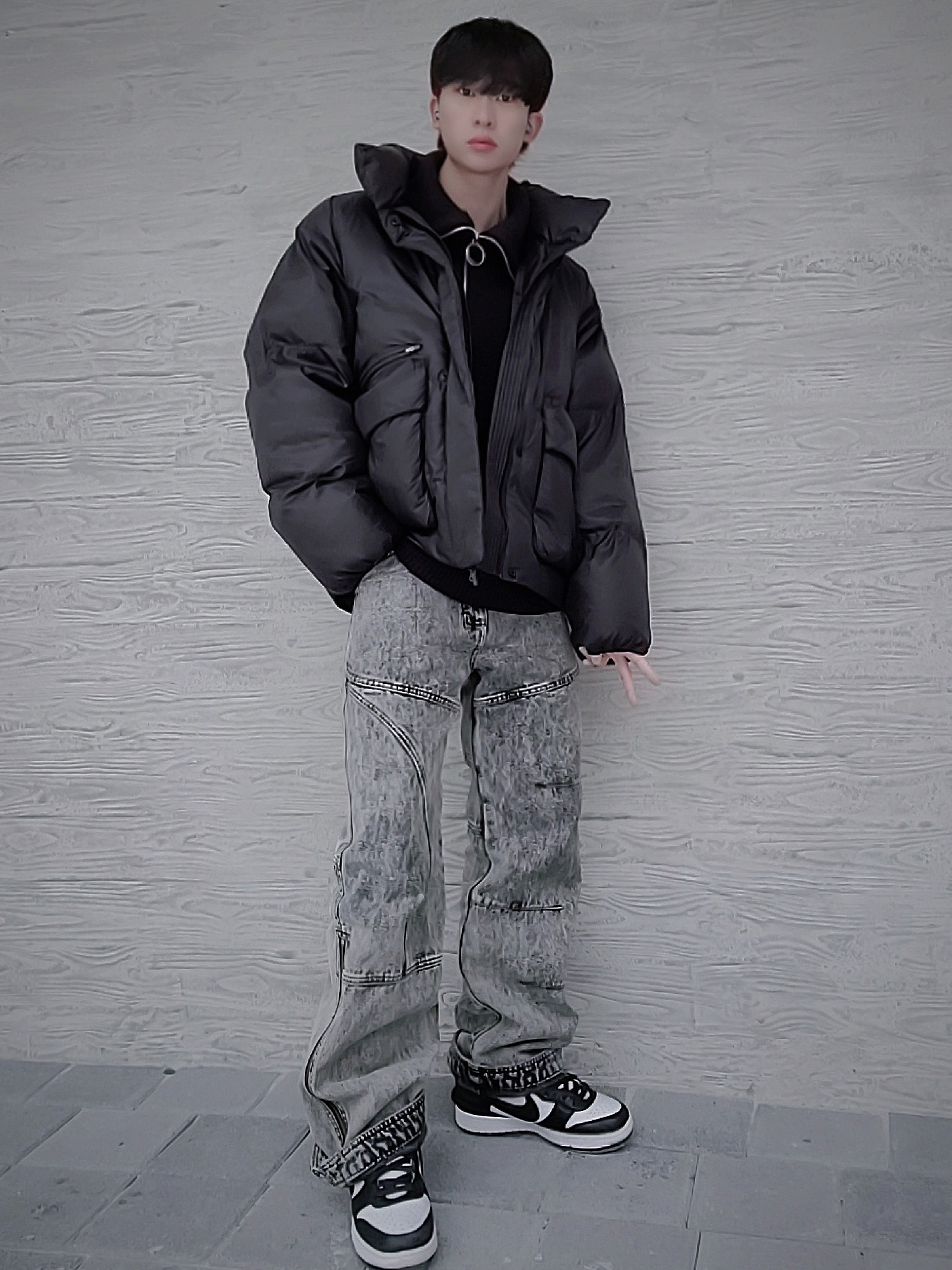 Nike x Ambush Dunk High Black 착용 스타일 - 3