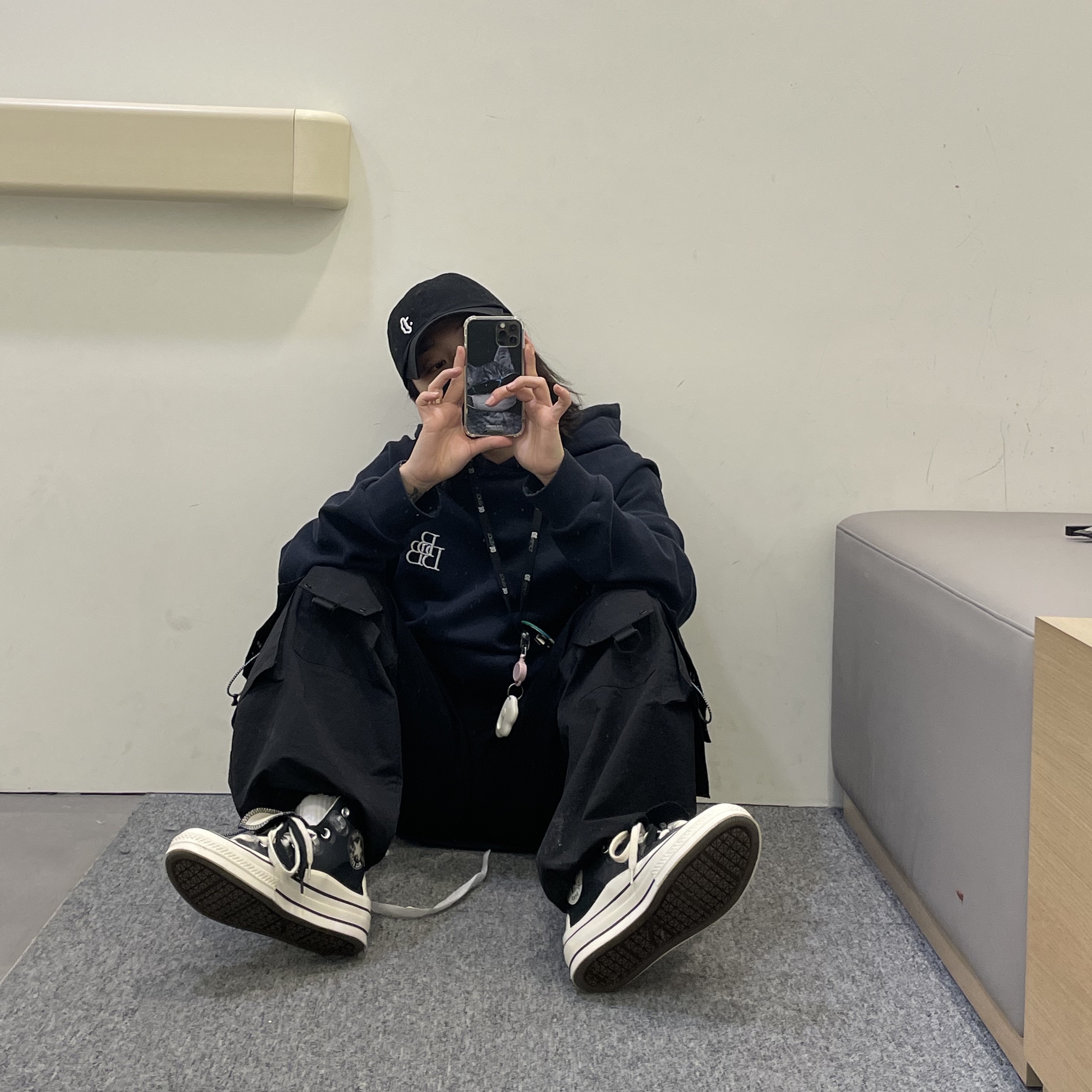 Converse x Kim Jones Chuck 70 Utility Wave High Black 착용 스타일 - 1