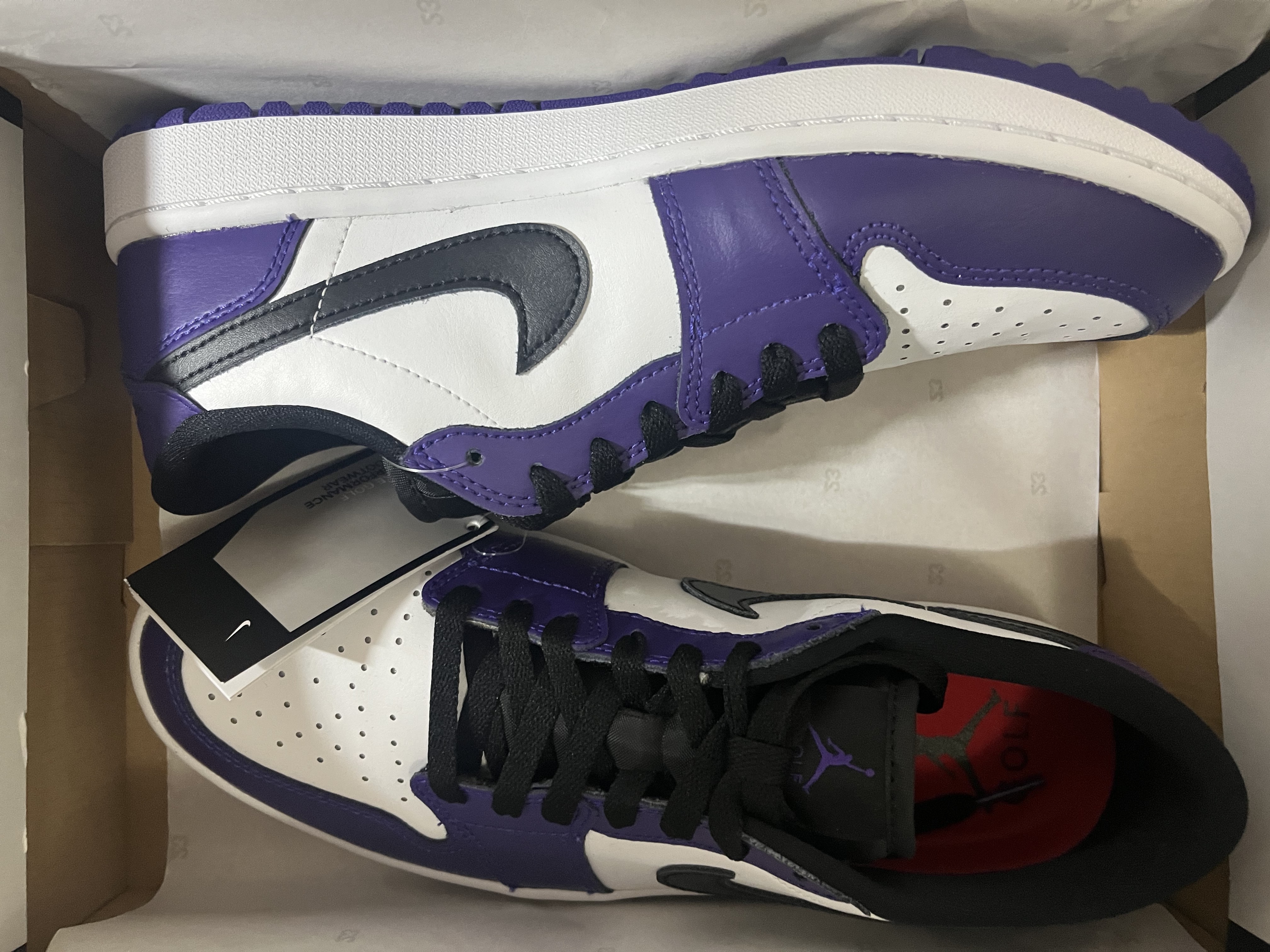 Jordan 1 Low Golf Court Purple 착용 스타일