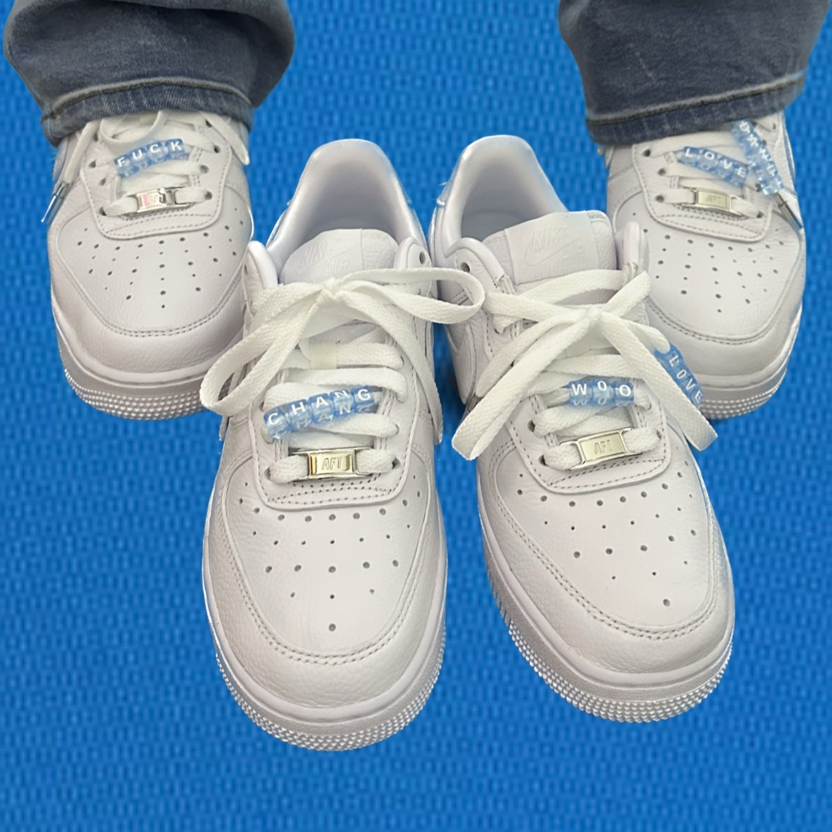 Nike x Drake Nocta Air Force 1 Low SP Certified Lover Boy White 착용 스타일