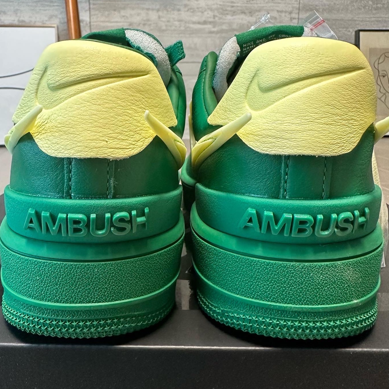 Nike x Ambush Air Force 1 Low SP Pine Green and Citron 착용 스타일 - 4