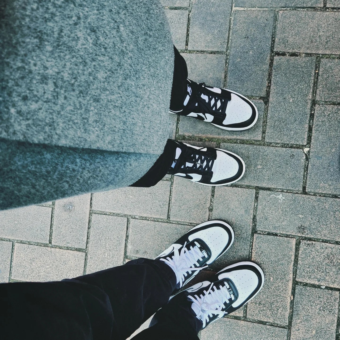 Nike Air Force 1 '07 LV8 White Black 착용 스타일 - 1