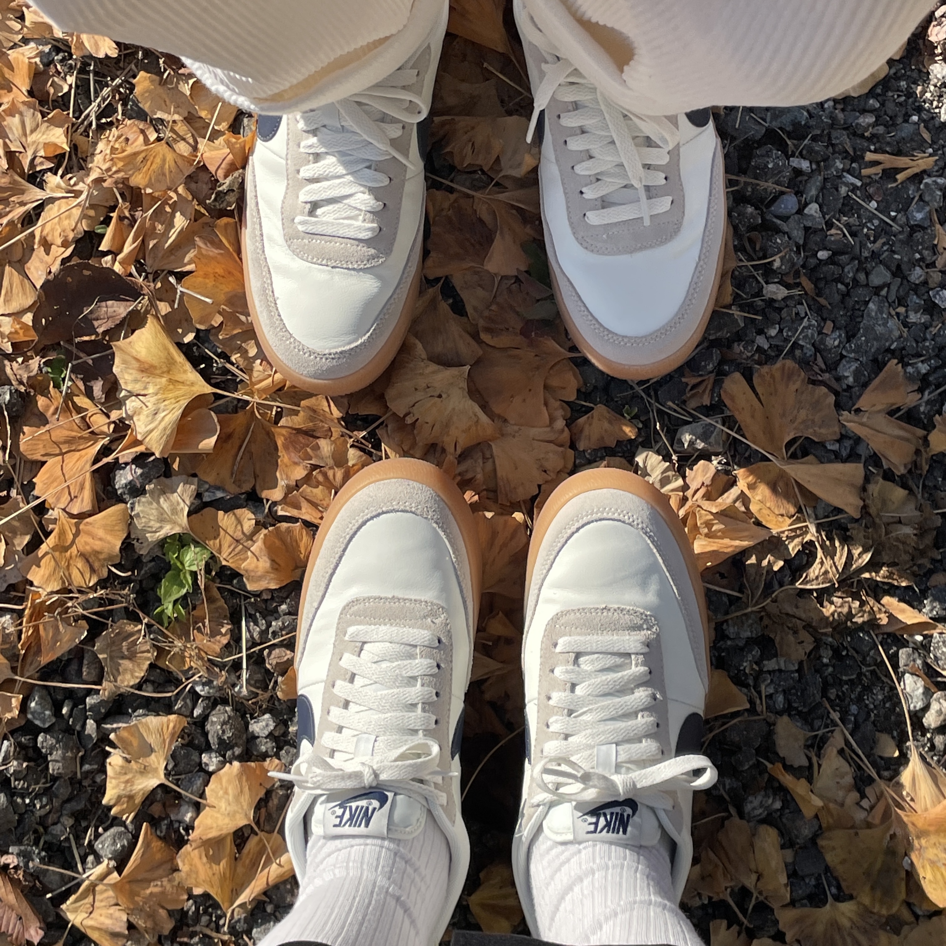Nike x J.Crew Killshot 2 Sail Midnight Navy 착용 스타일