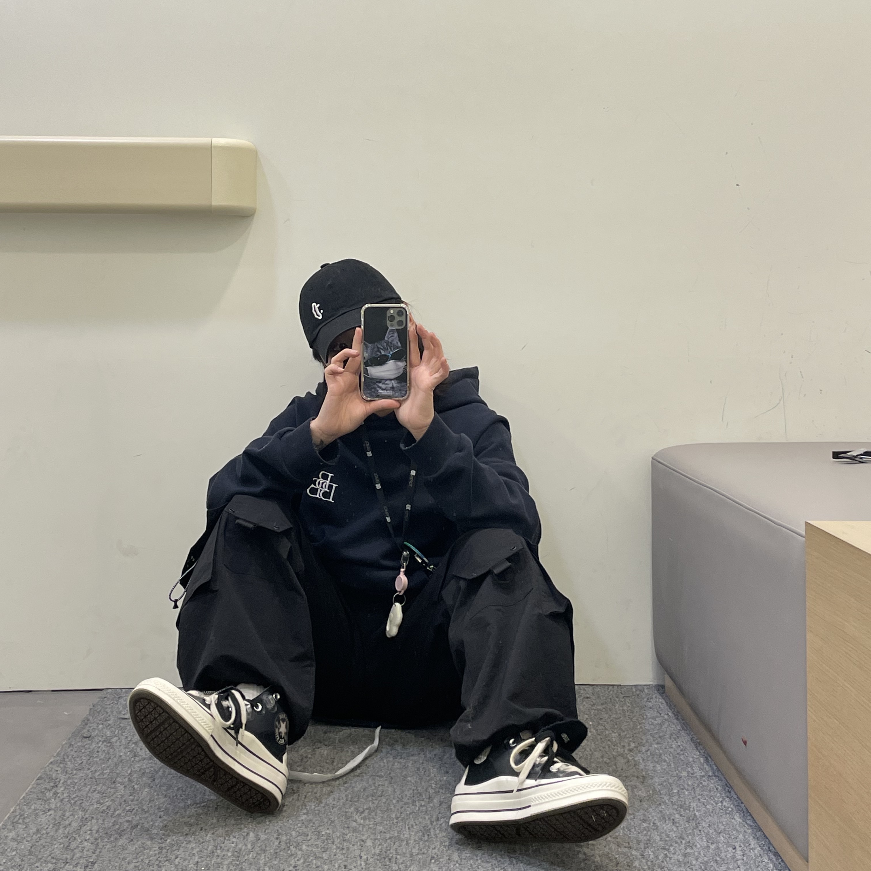 Converse x Kim Jones Chuck 70 Utility Wave High Black 착용 스타일 - 2