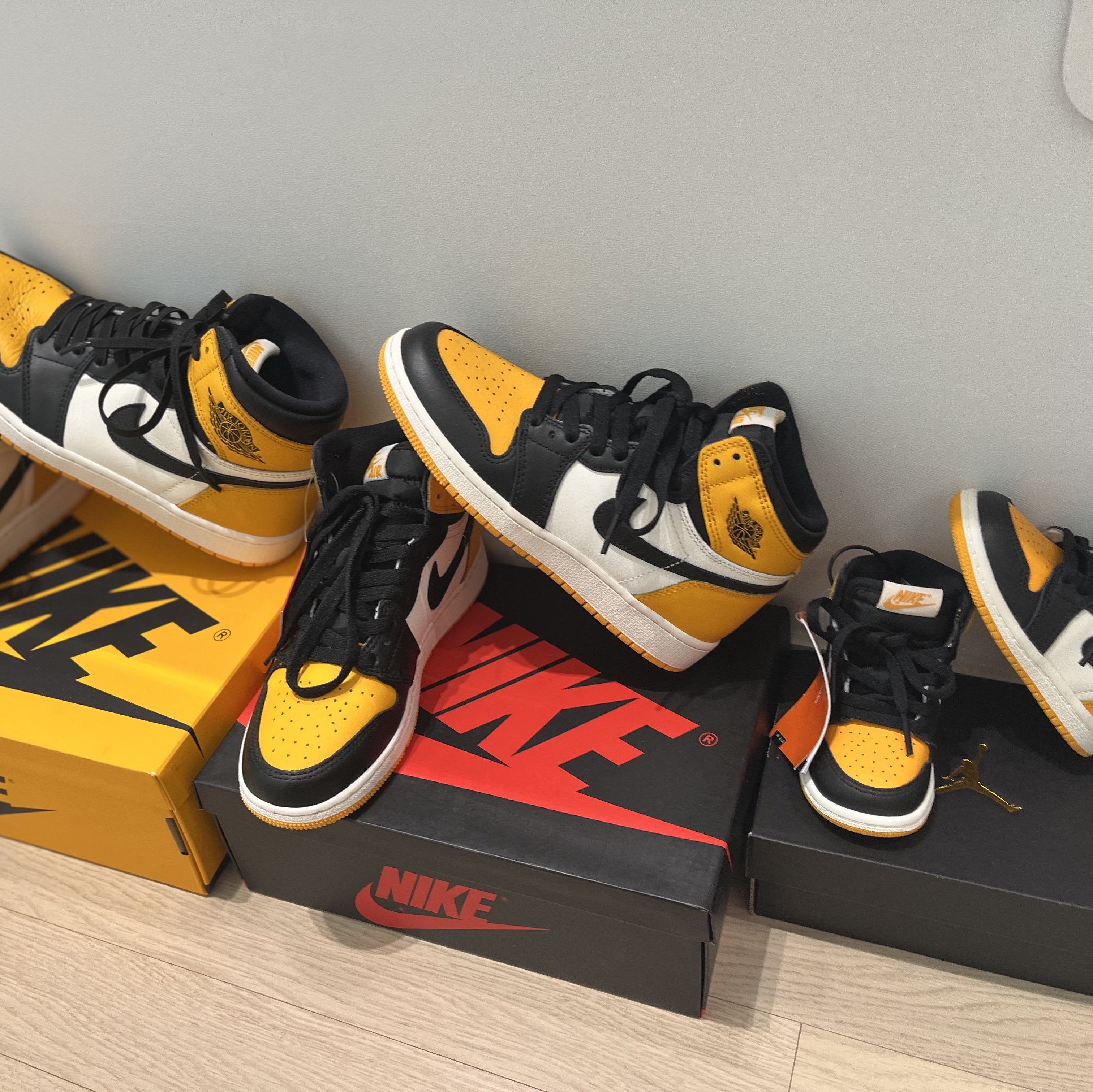 Jordan 1 Retro High OG Taxi, (GS) Jordan 1 Retro High OG Taxi 착용 스타일 - 4