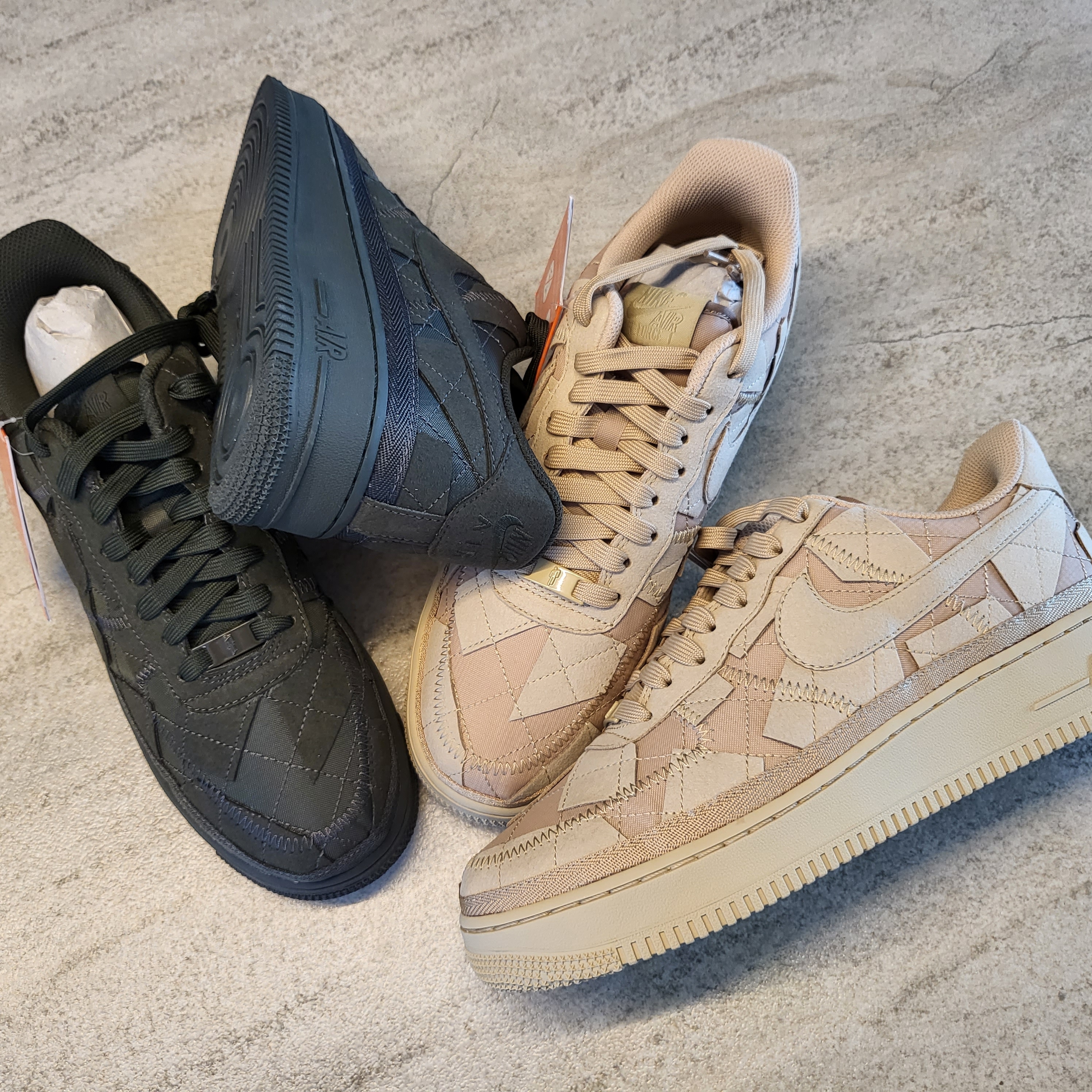 Nike x Billie Eilish Air Force 1 Low '07 SP Mushroom, Nike x Billie Eilish Air Force 1 Low '07 SP Sequoia 착용 스타일