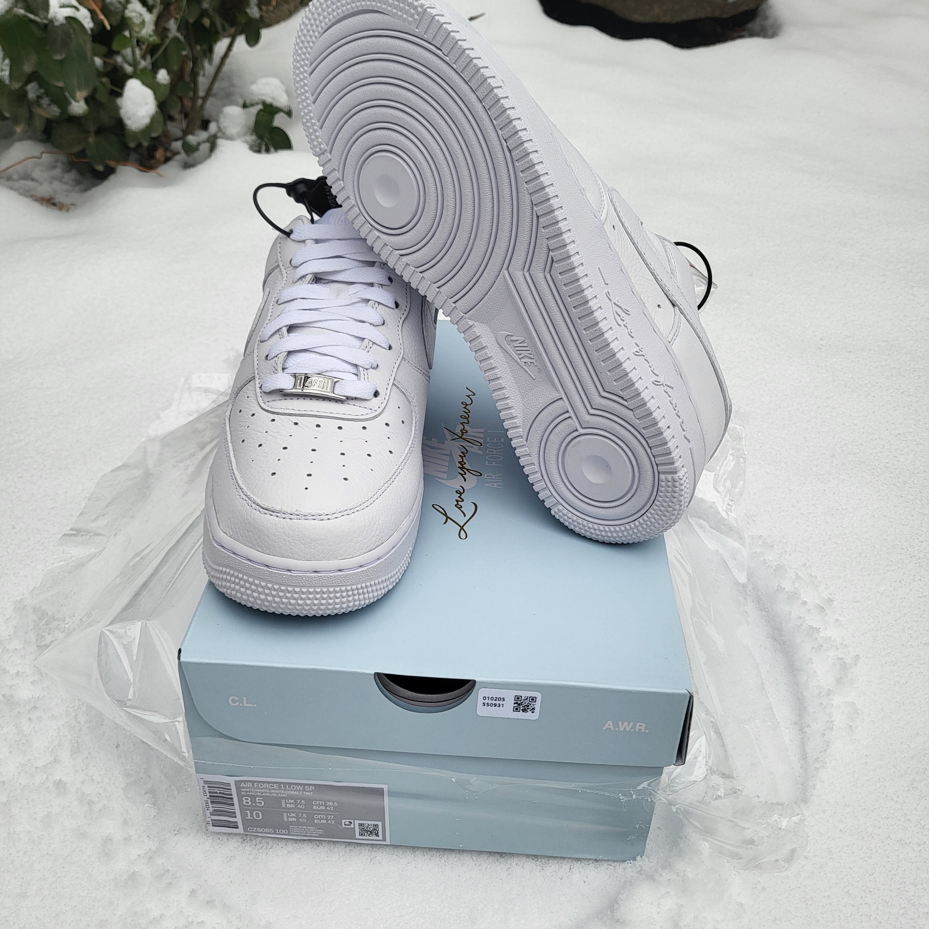 Nike x Drake Nocta Air Force 1 Low SP Certified Lover Boy White 착용 스타일 - 2