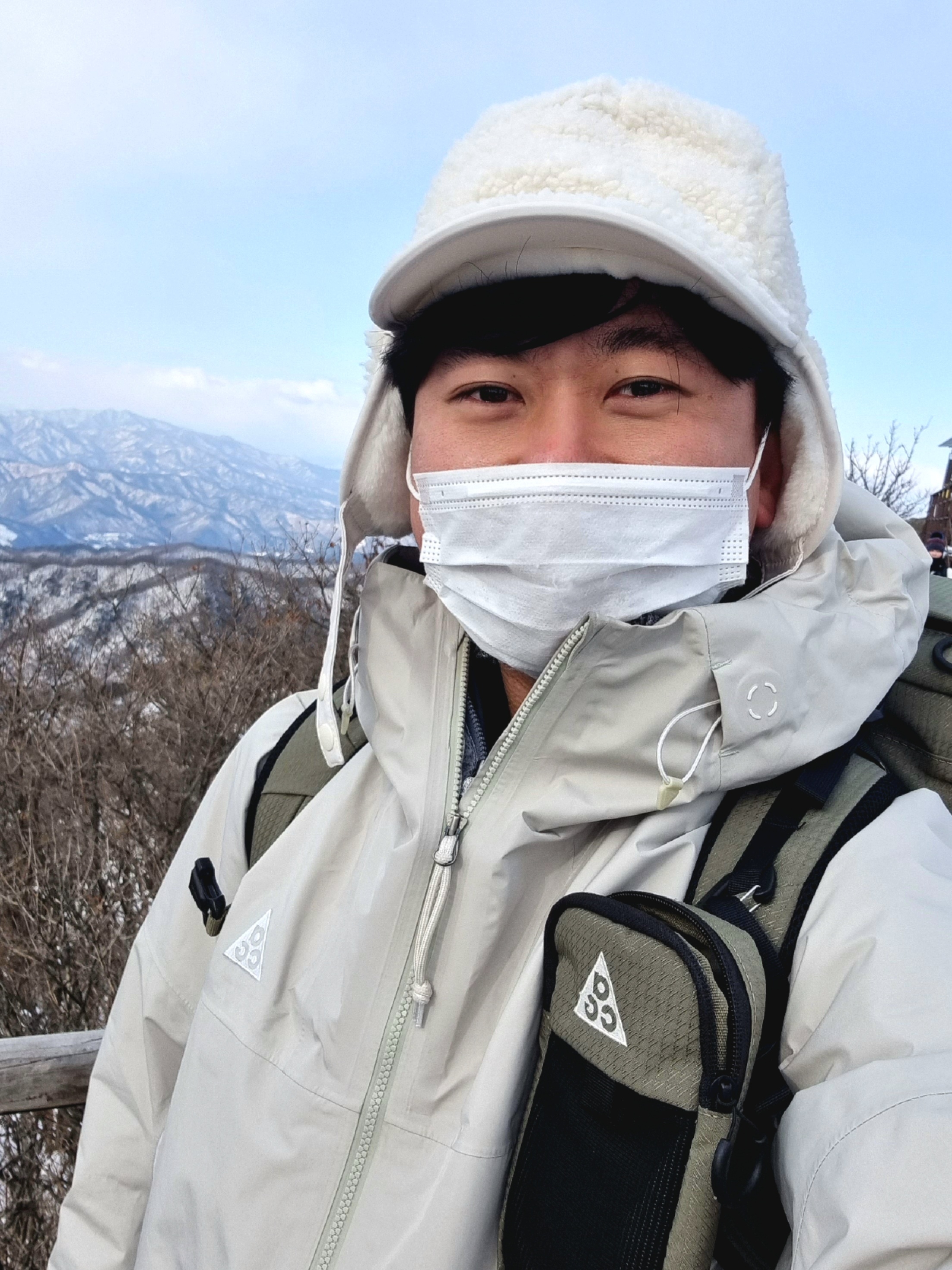 Nike ACG Storm-Fit ADV Chain of Craters Jacket Light Stone - Asia, Nike ACG Therma-Fit ADV Rope De Dope AOP Jacket Cool Grey - Asia 착용 스타일 - 2