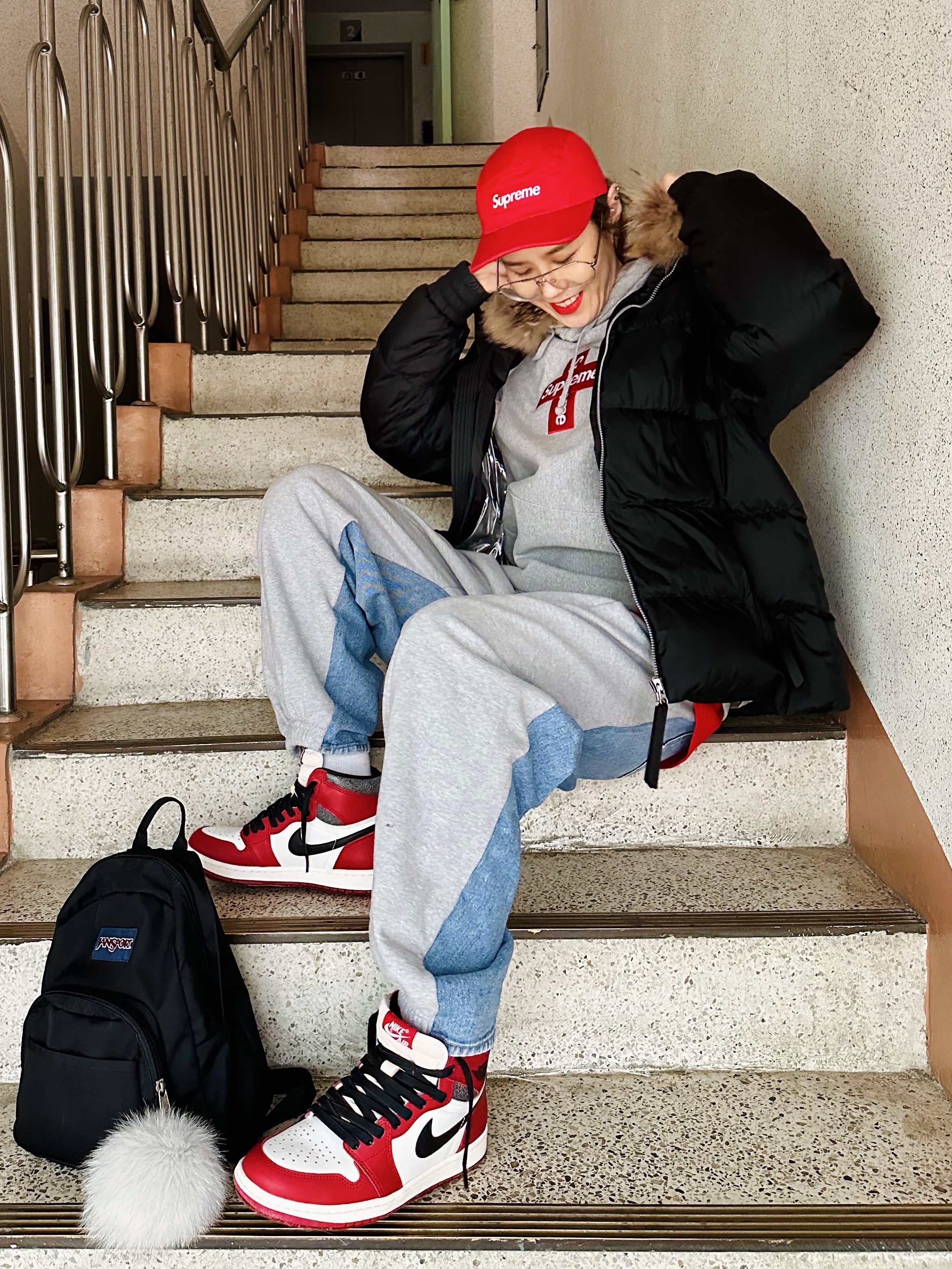 Jordan 1 Retro High OG Chicago 2022, (GS) Jordan 1 Retro High OG Chicago 2022 착용 스타일 - 5