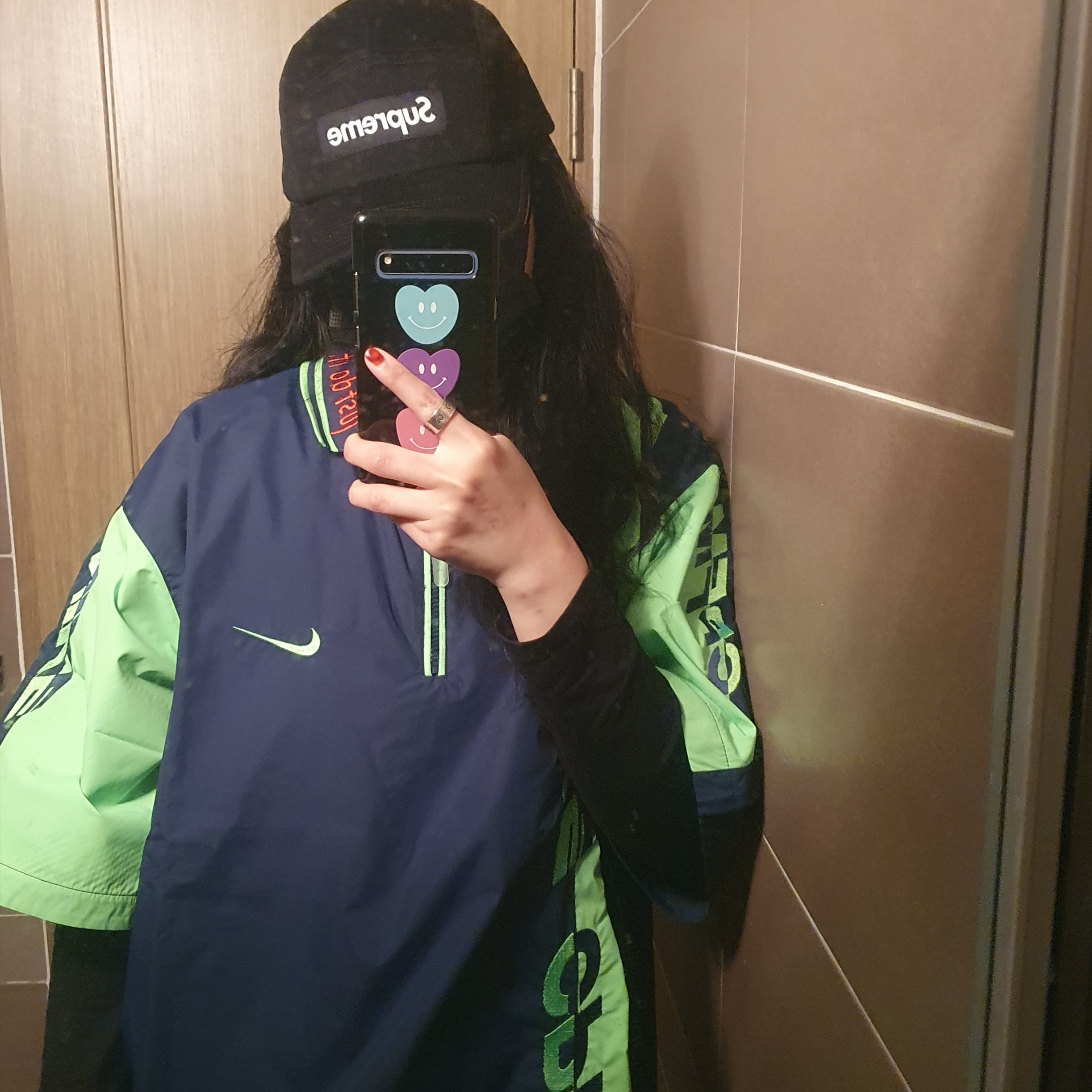 Supreme Polartec Camp Cap Black - 22FW, Nike x Cactus Plant Flea Market Short Sleeve Polo Midnight Navy - US/EU 착용 스타일
