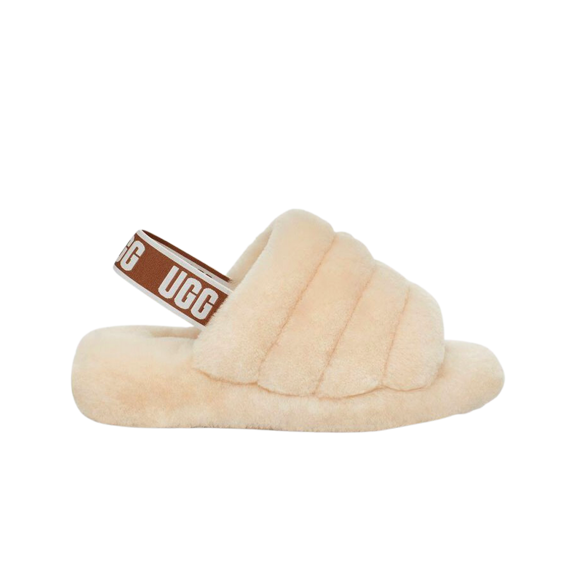 (W) 어그 플러프 예 슬라이드 내츄럴((W) UGG Fluff Yeah Slide Natural)