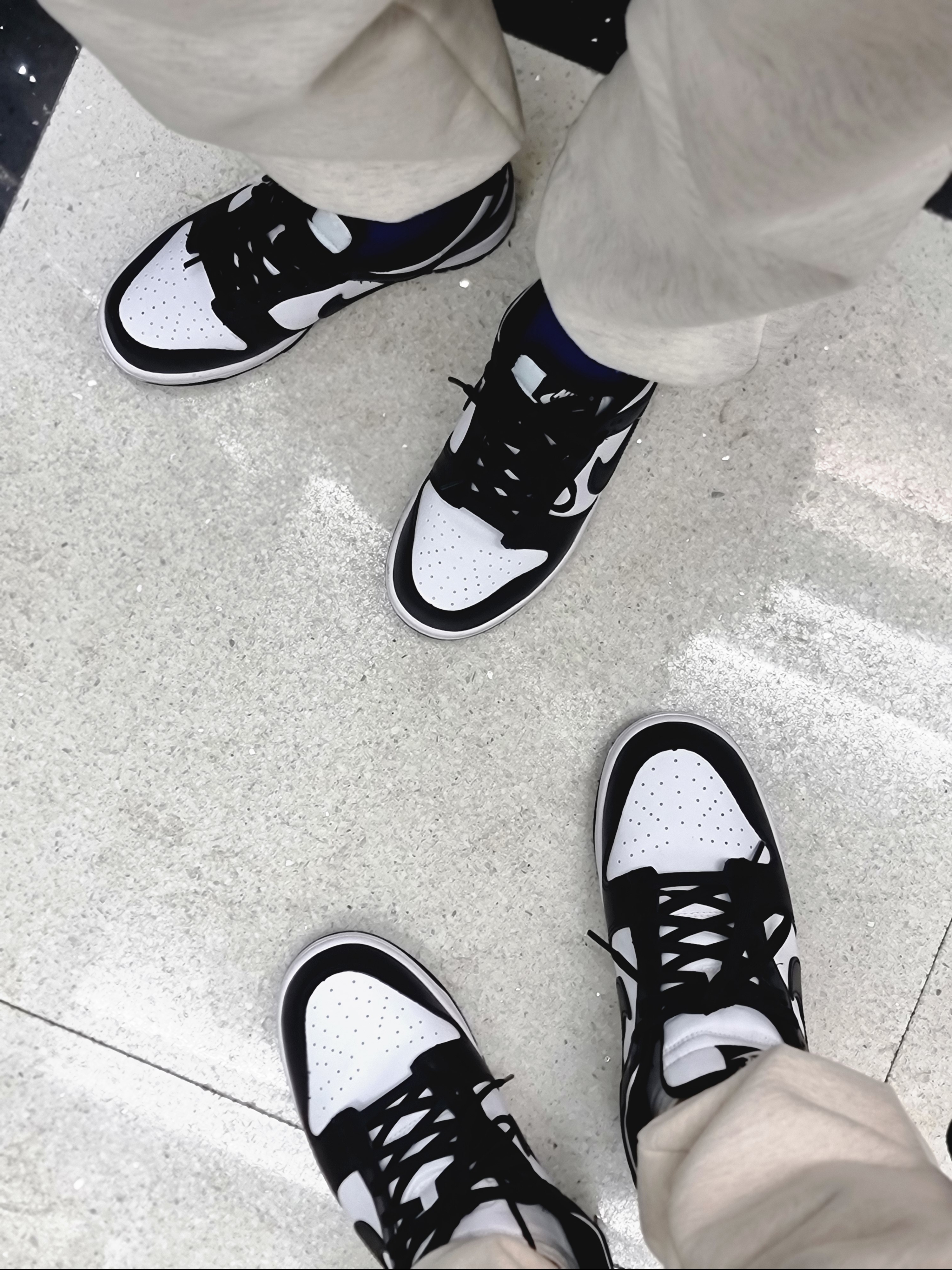 Nike Dunk Low Retro Black, (W) Nike Dunk Low Black 착용 스타일