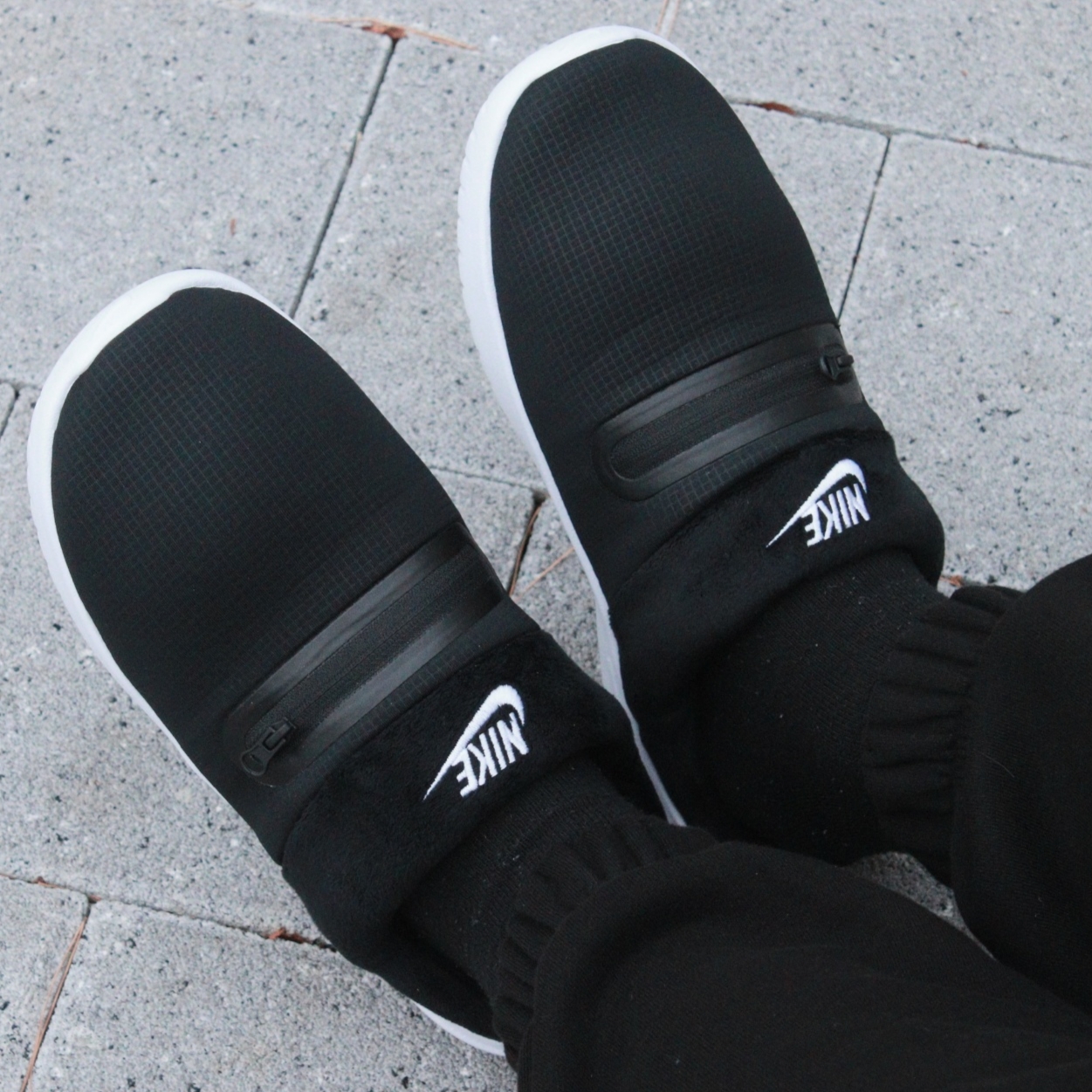 (W) Nike Burrow Black, Nike Burrow Black White 착용 스타일 - 2