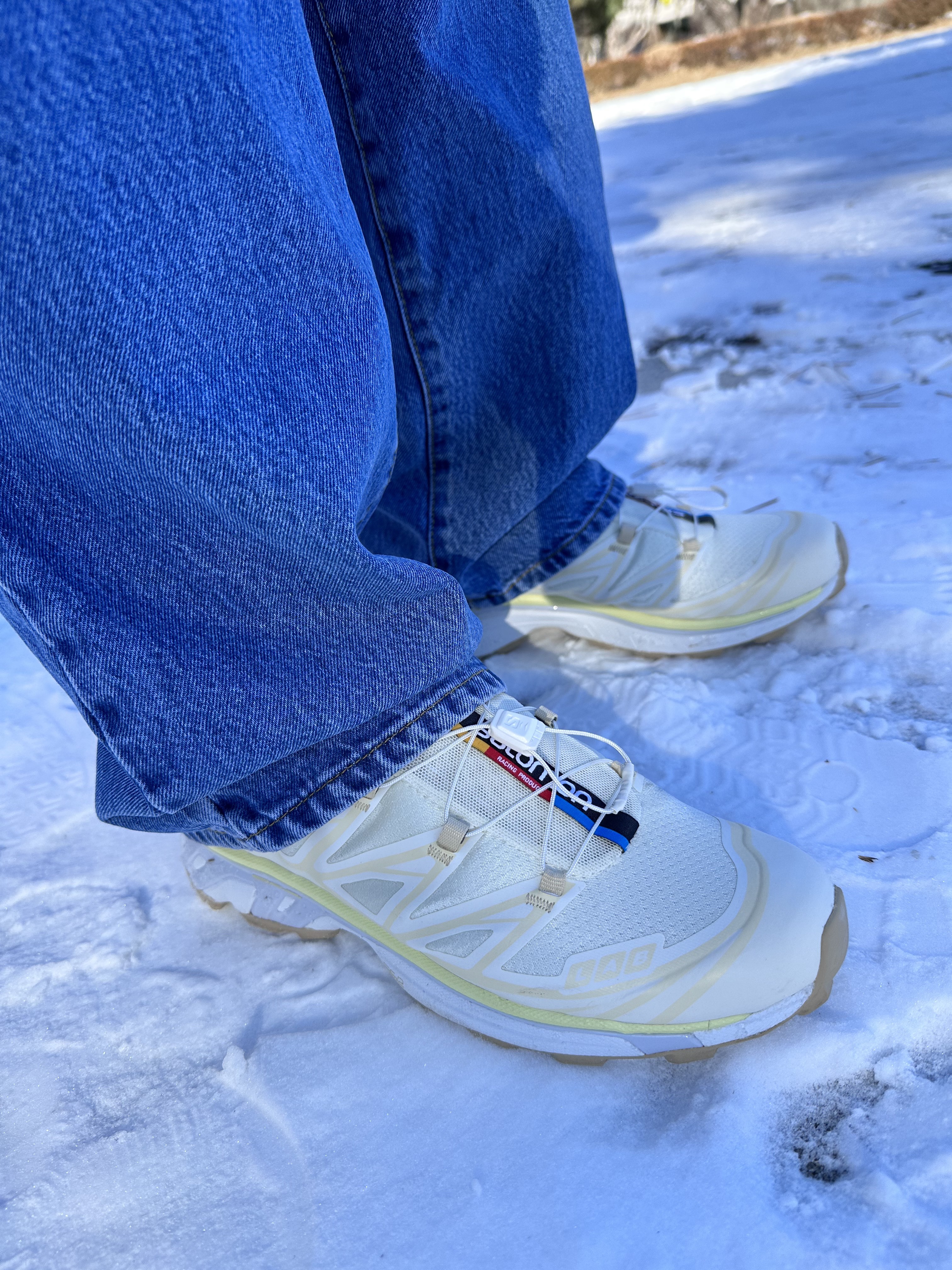 Salomon XT-6 ADV Vanila Ice, Stussy x Noma t.d. Big OL' Jean Stone Wash 착용 스타일 - 5