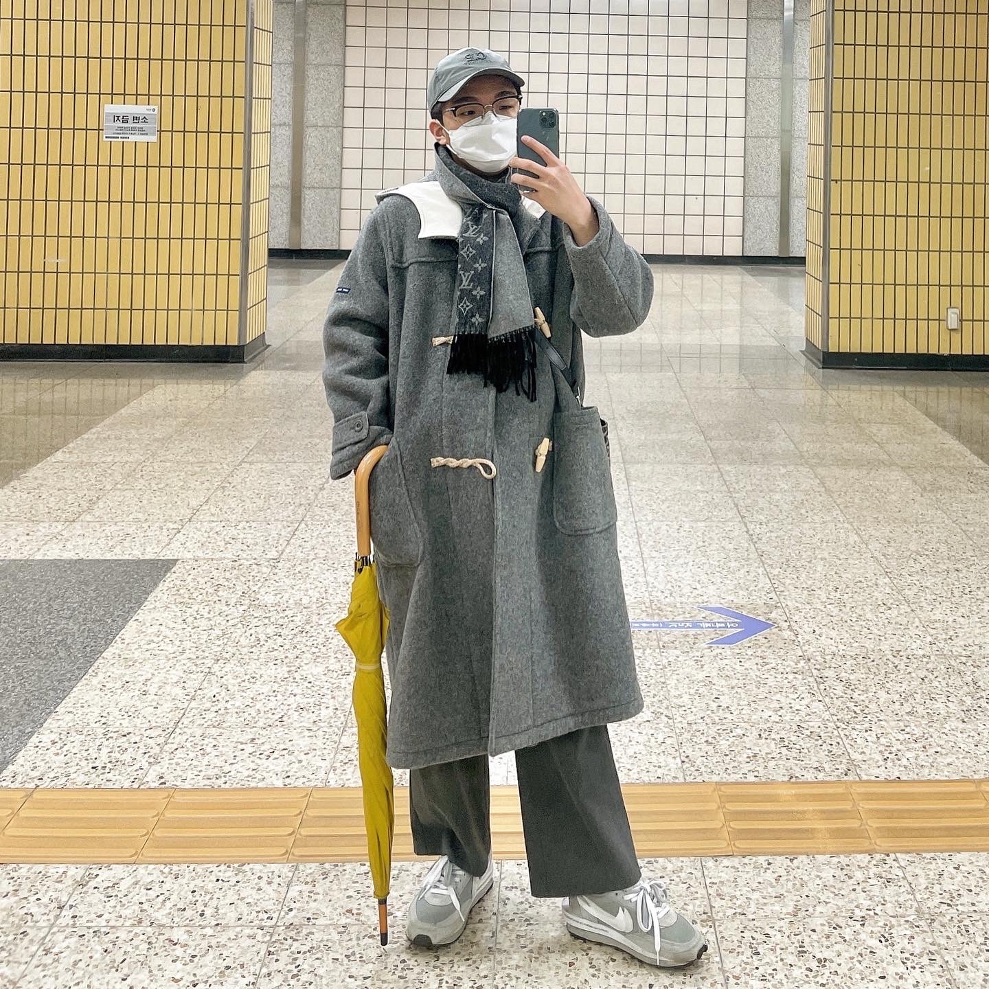 Nike x Sacai x Fragment LDWaffle Light Smoke Grey 착용 스타일