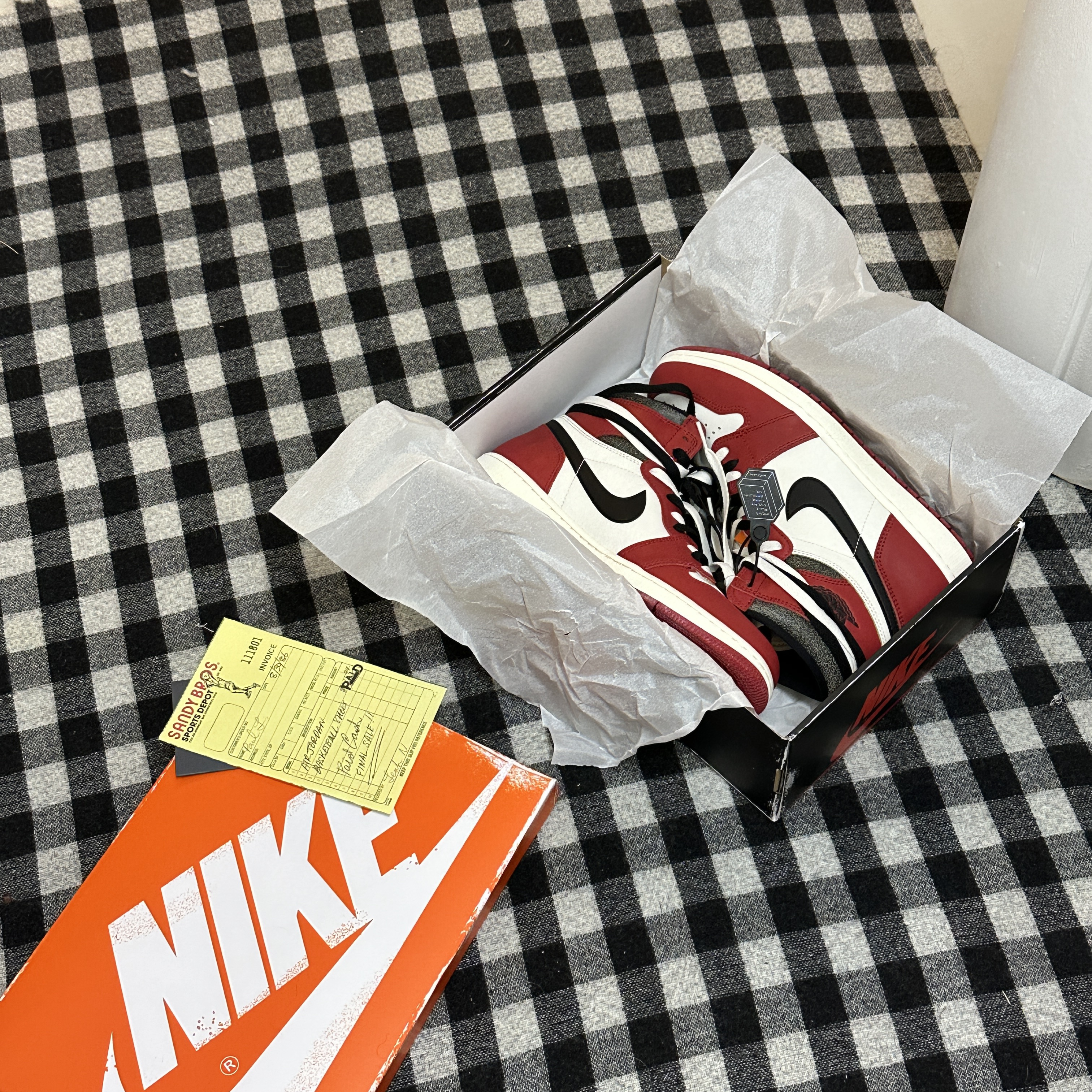 Jordan 1 Retro High OG Chicago 2022, Nike Cable Knit LS Sweater Rattan - Asia 착용 스타일 - 4