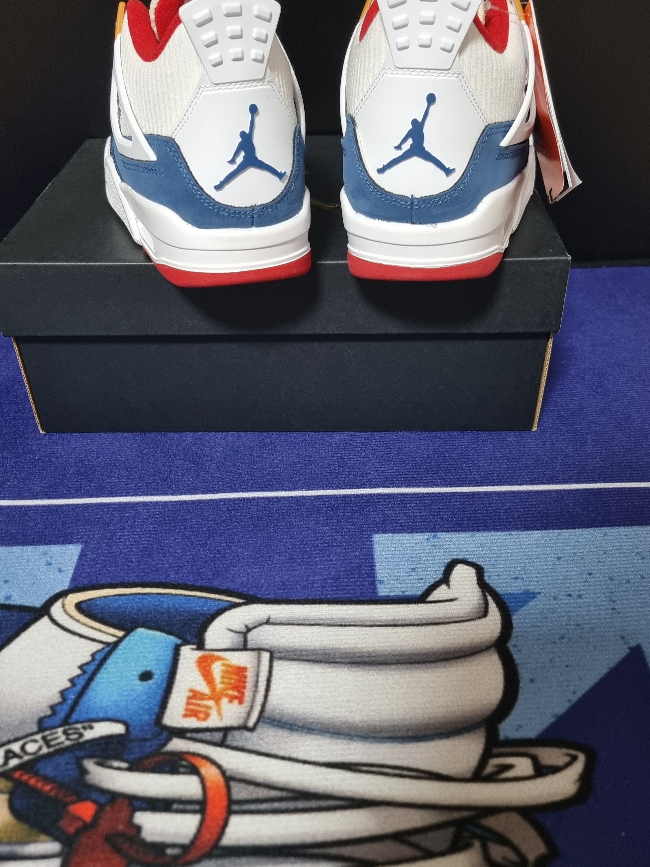 (GS) Jordan 4 Retro French Blue 착용 스타일 - 3