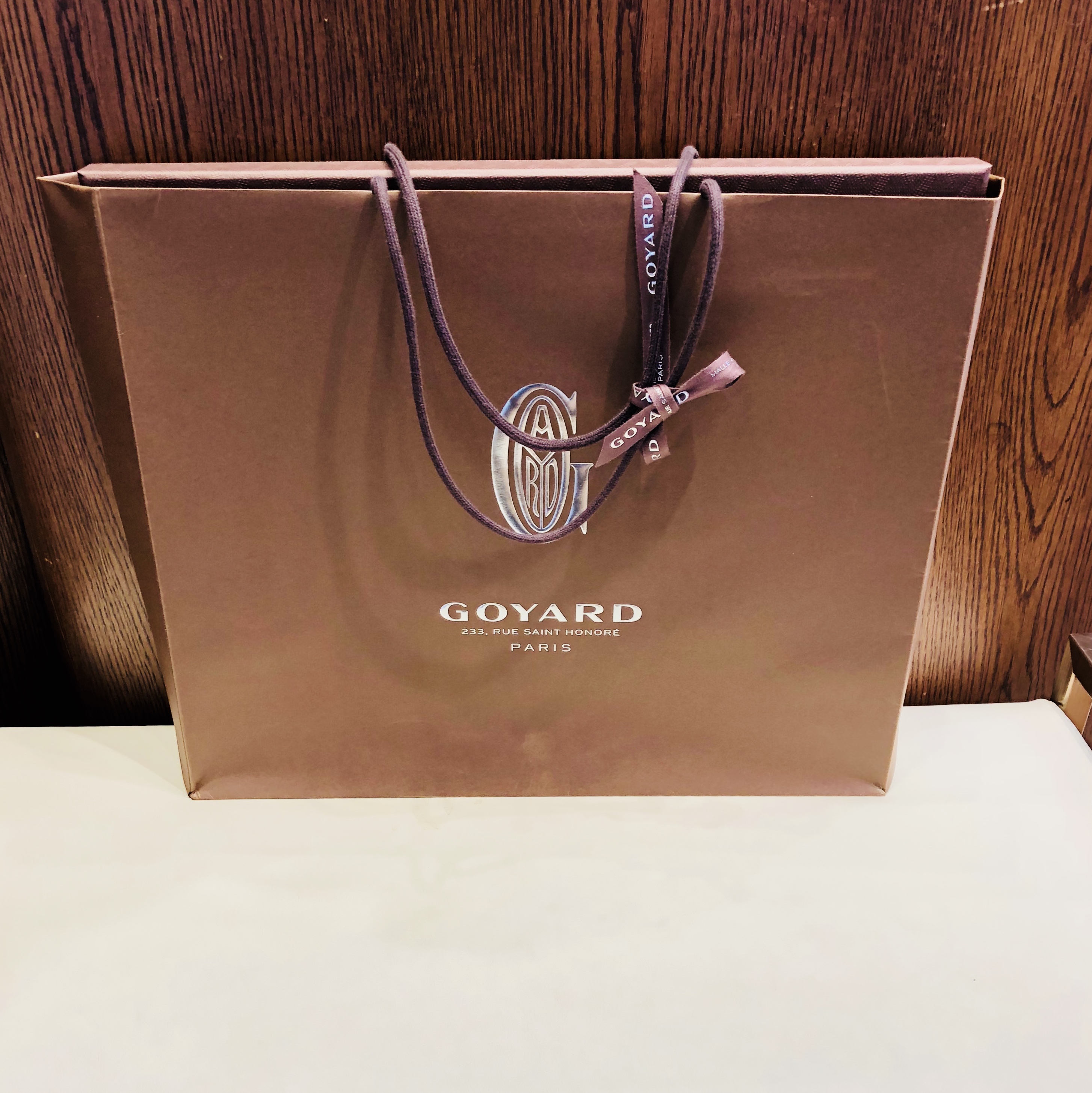 Goyard Senat GM Document Case Green 착용 스타일 - 1