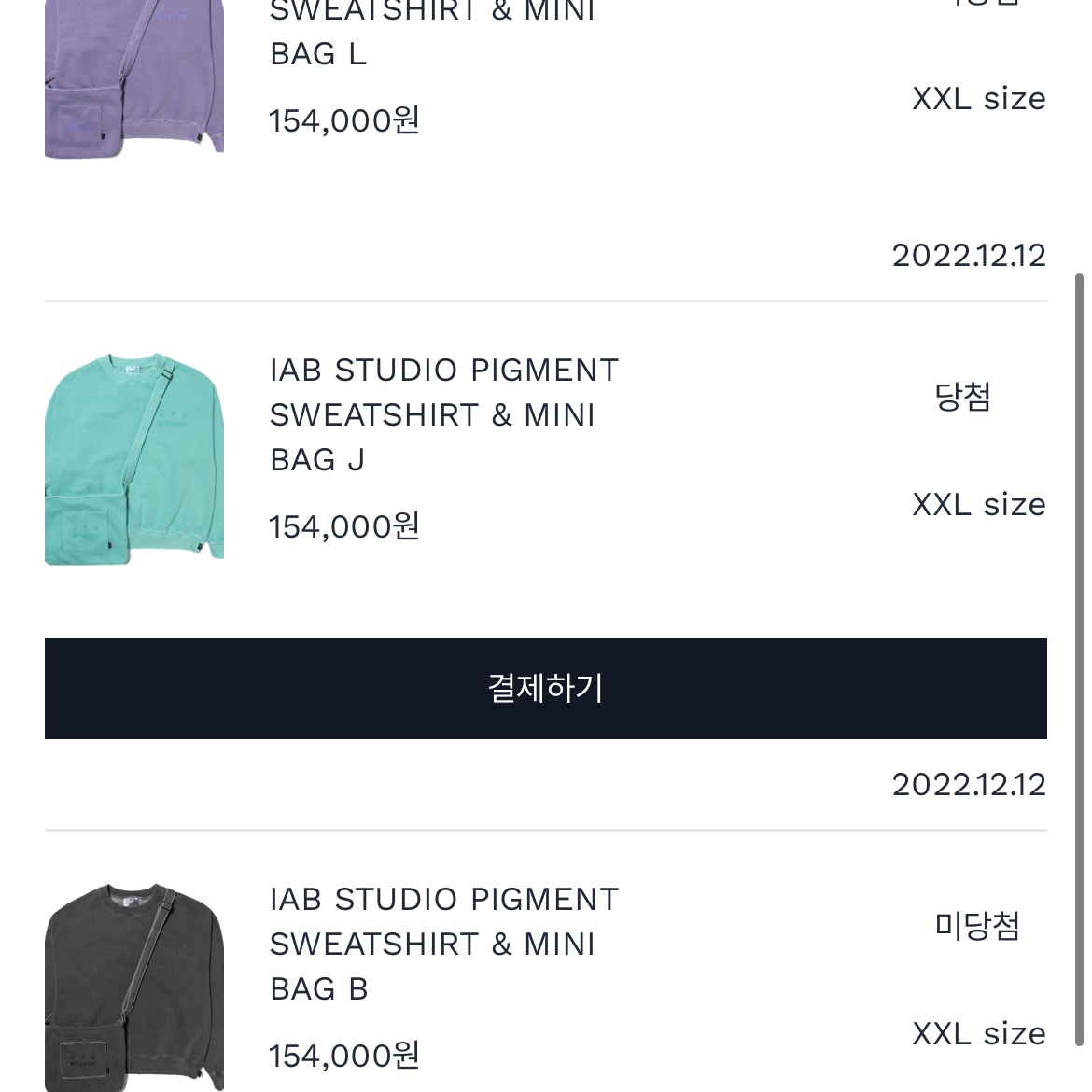 IAB Studio Pigment Sweatshirt & Mini Bag Jade 착용 스타일