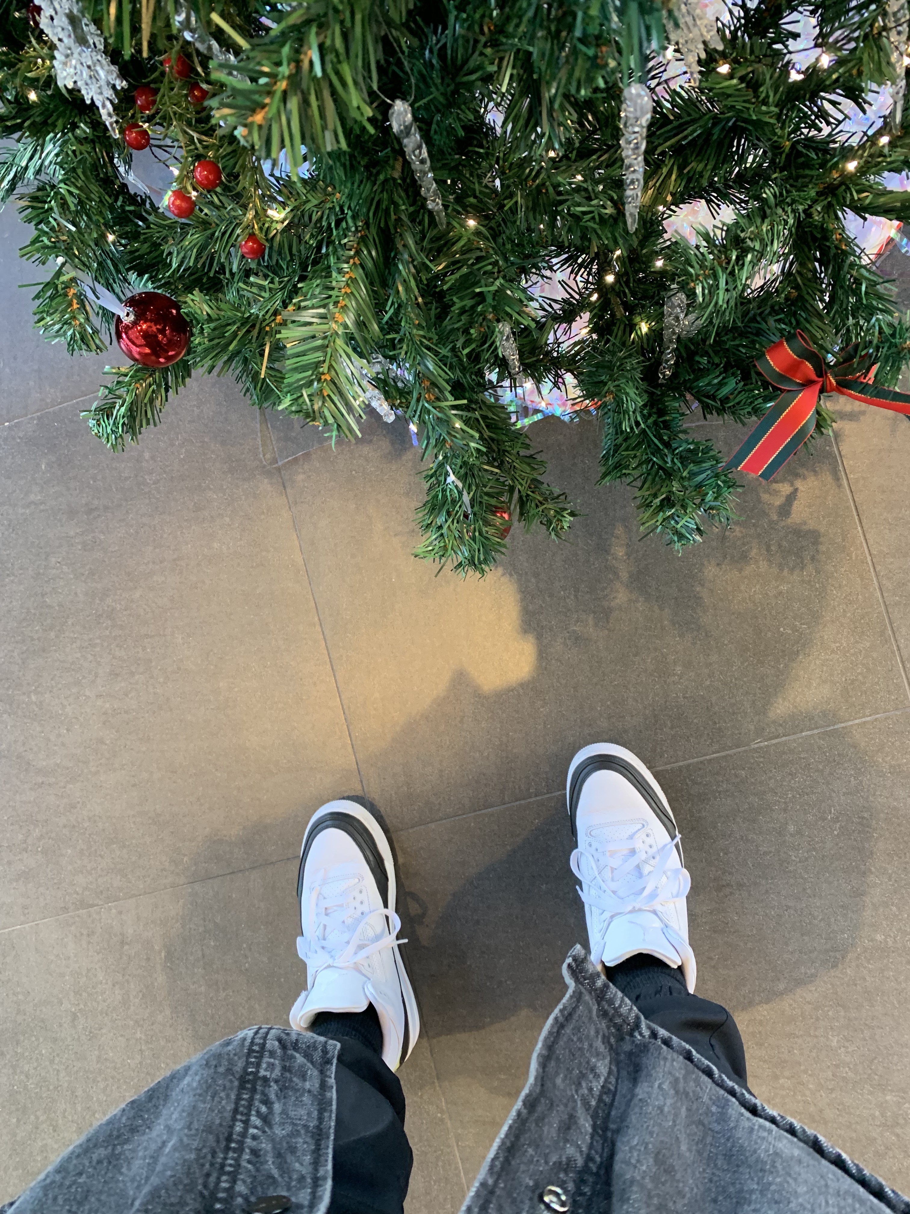 Jordan 3 x Fragment Retro SP White Black 착용 스타일