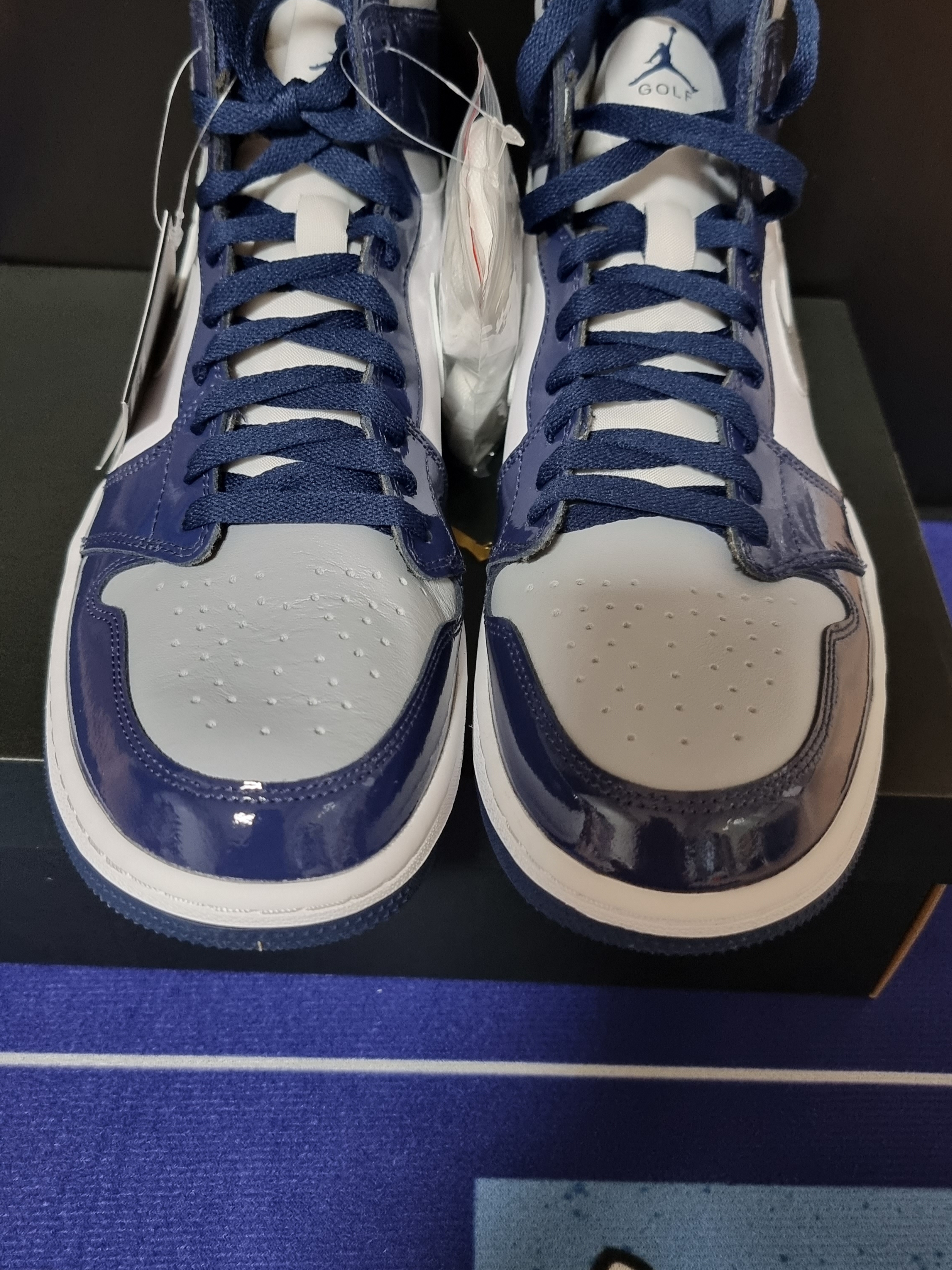 Jordan 1 High Golf Midnight Navy 착용 스타일 - 1