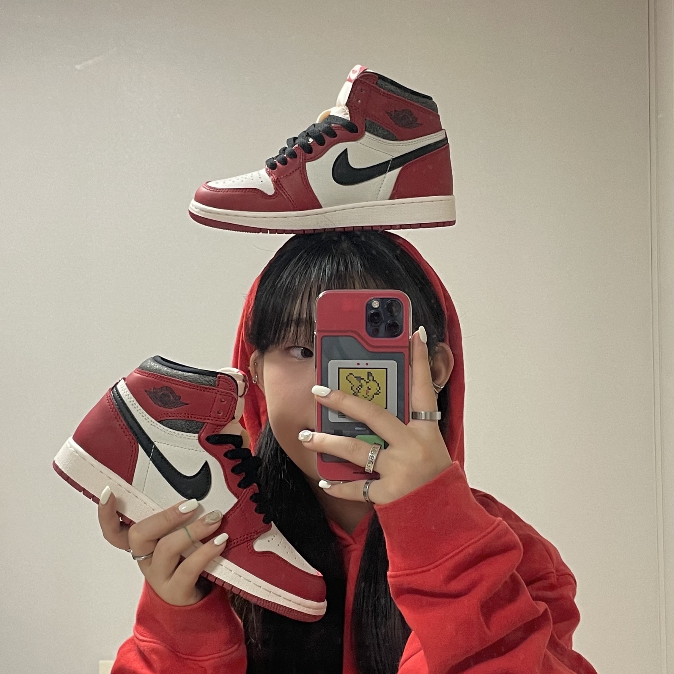 Jordan 1 Retro High OG Chicago 2022, (GS) Jordan 1 Retro High OG Chicago 2022 착용 스타일