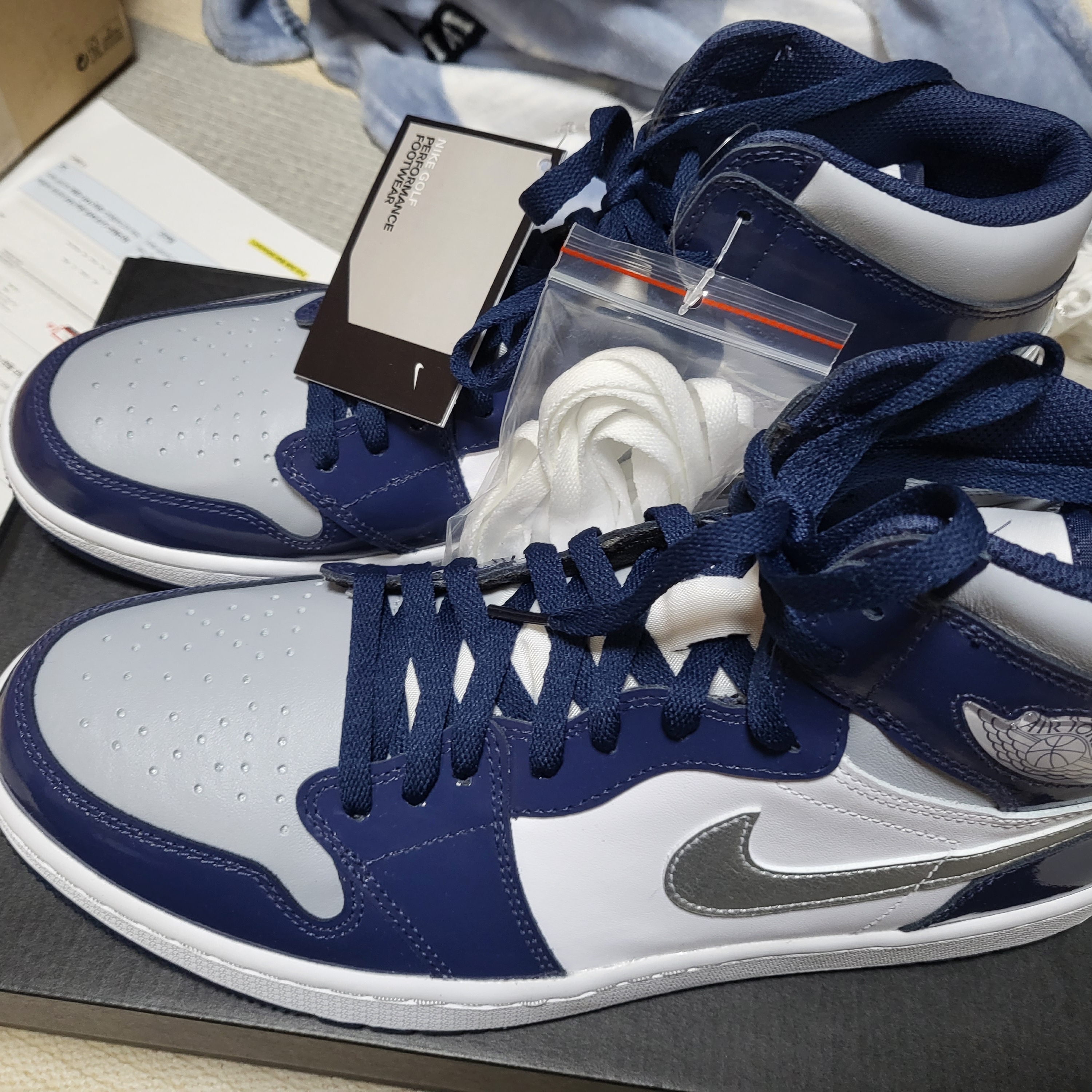 Jordan 1 High Golf Midnight Navy 착용 스타일 - 2