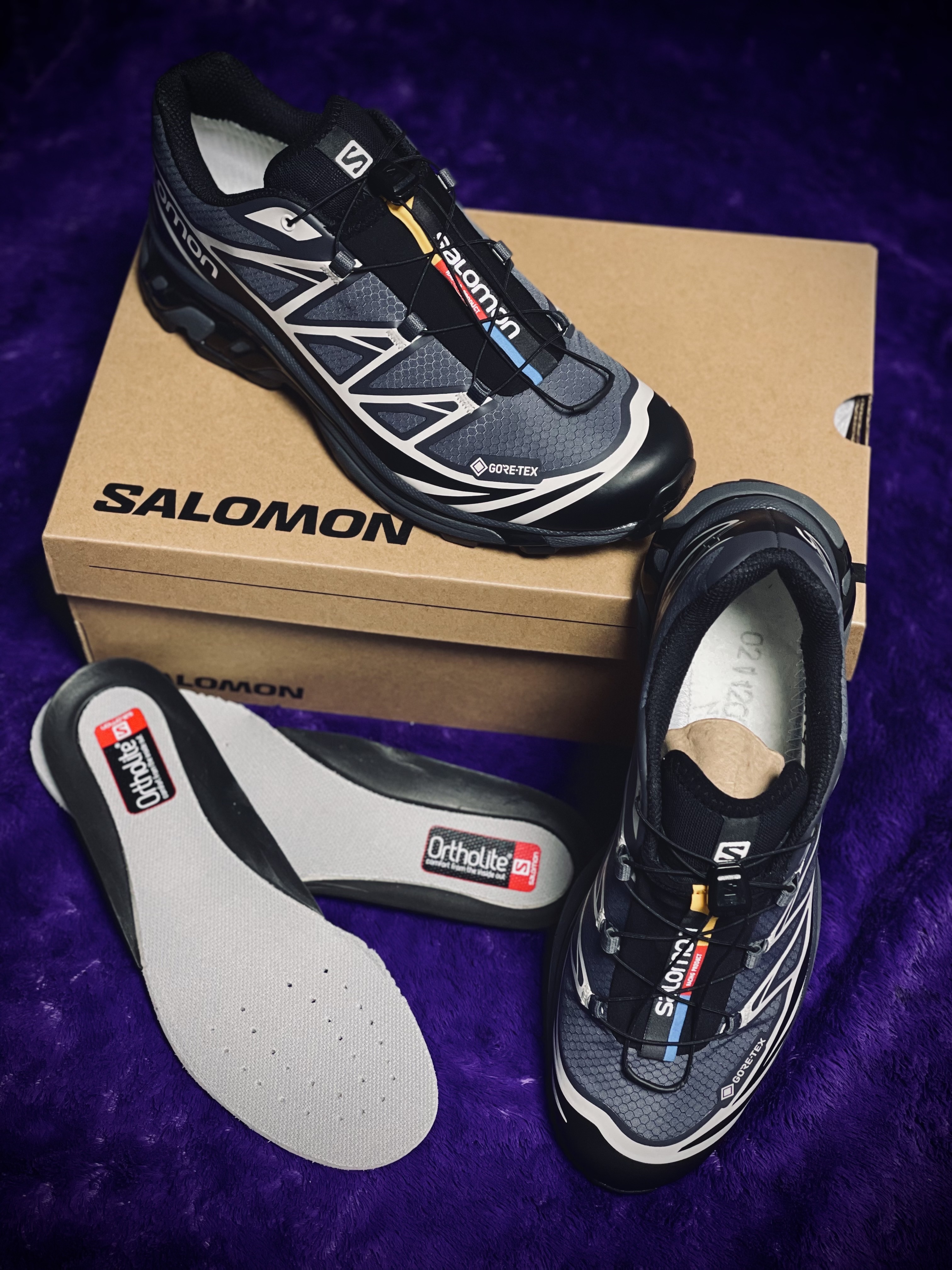 Salomon XT-6 Gore-Tex Black Ebony 착용 스타일 - 2