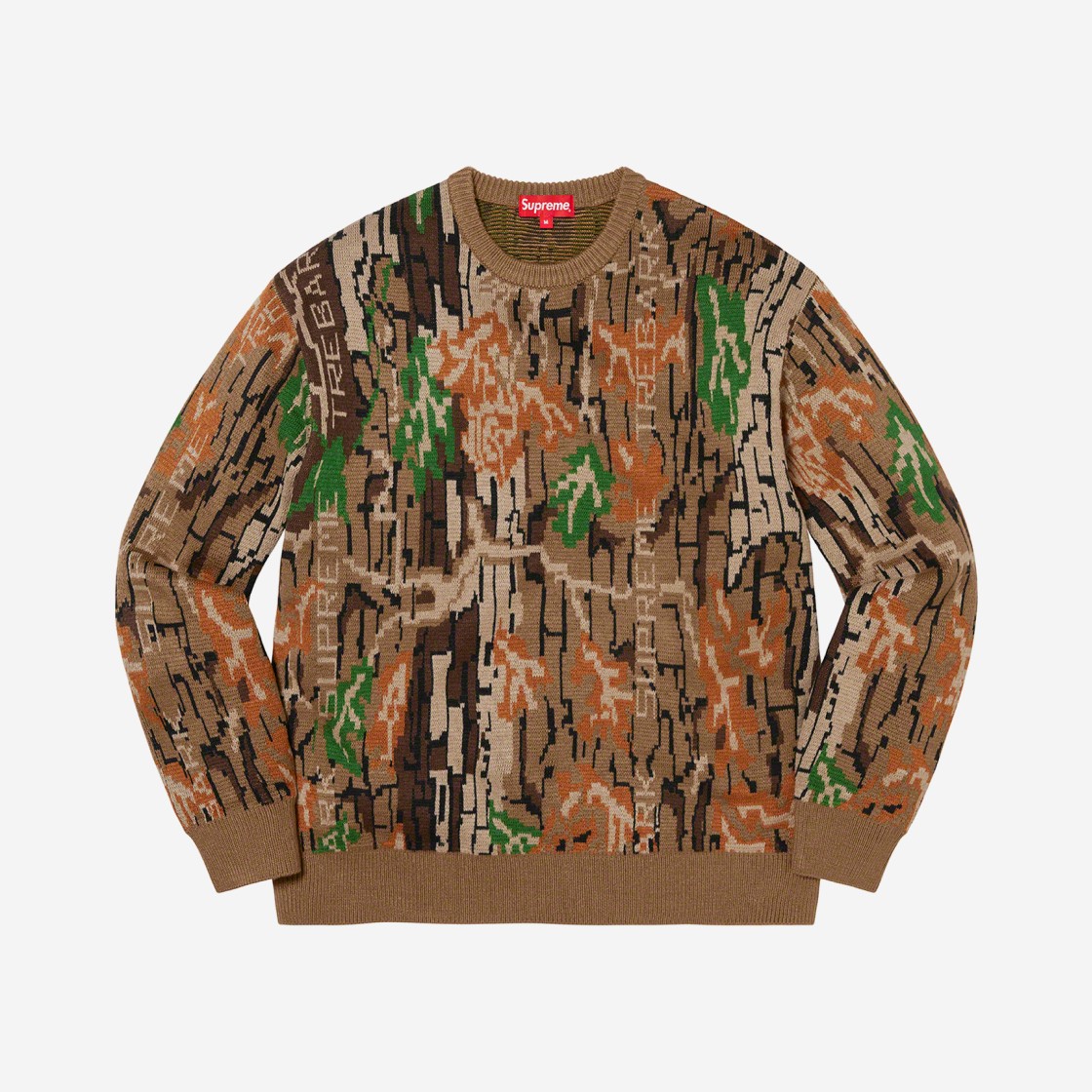 Supreme Trebark Camo Sweater Brown - 22FW 상세 이미지 1