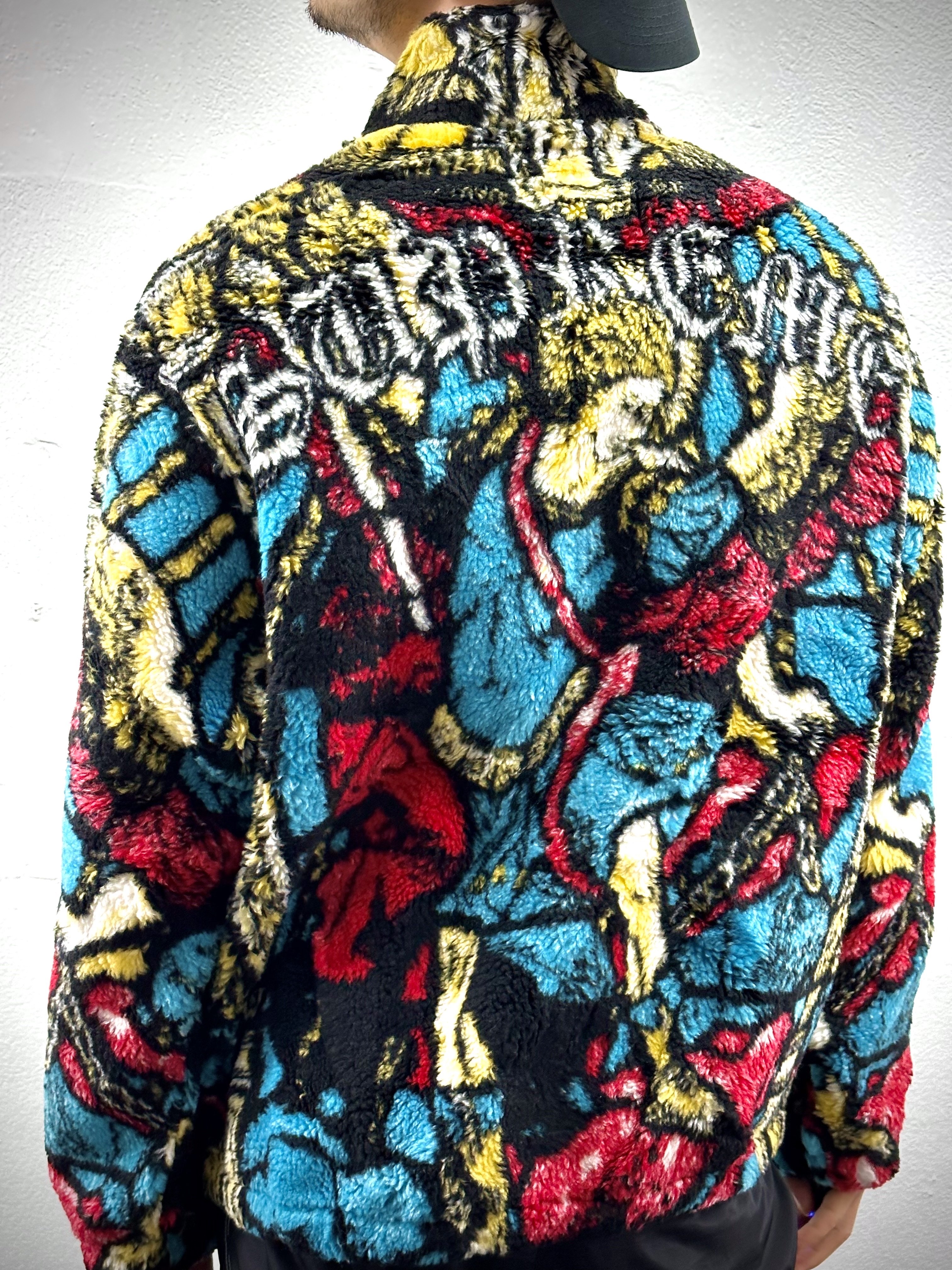 Supreme Saint Michael Fleece Jacket White - 21SS 착용 스타일