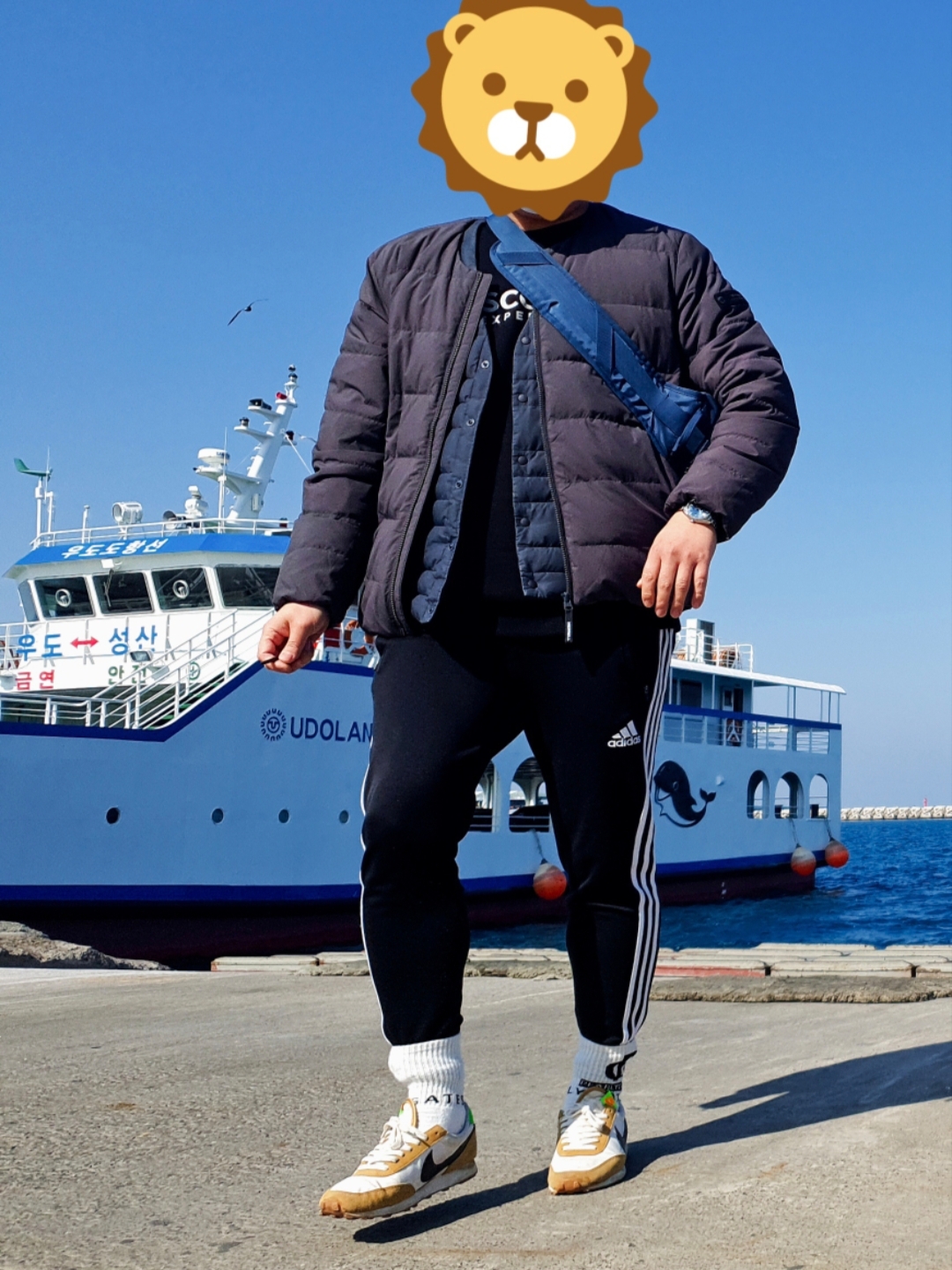 (W) Nike Daybreak Wheat 착용 스타일